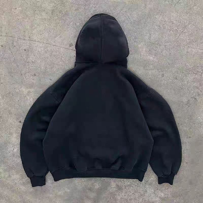 Japanese Brand × Vintage Tiger head pattern black retro casual hoodie y2k Size US L / EU 52-54 / 3 - 2 Thumbnail
