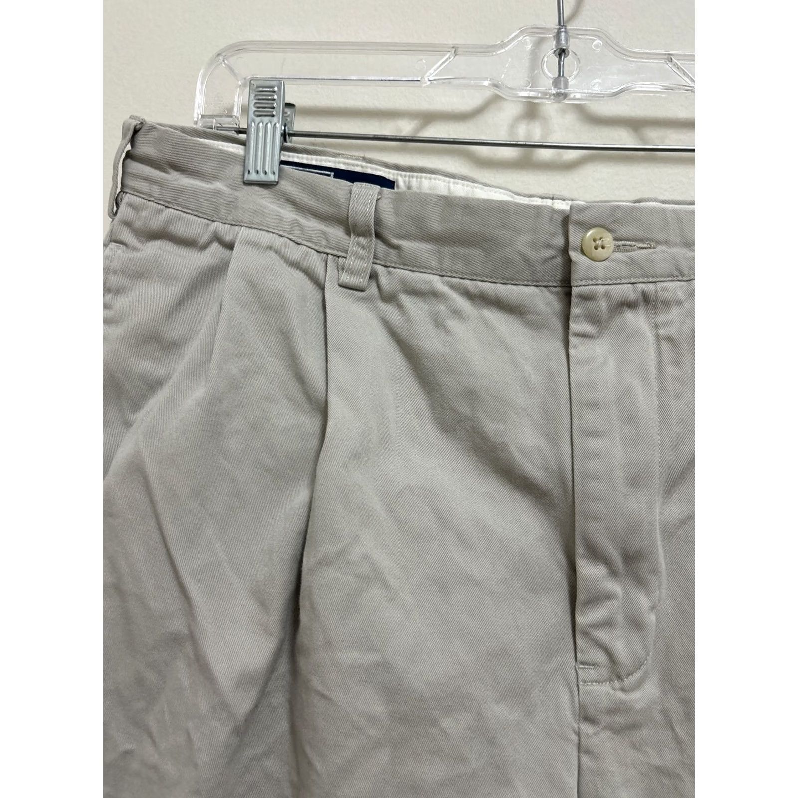 Polo Ralph Lauren VINTAGE Polo Ralph Lauren Hammond Pants Mens Trousers Chino Beige 34x30 Regular Canvas Cotton Pockets Zip Size US S / EU 44-46 / 1 - 5 Thumbnail