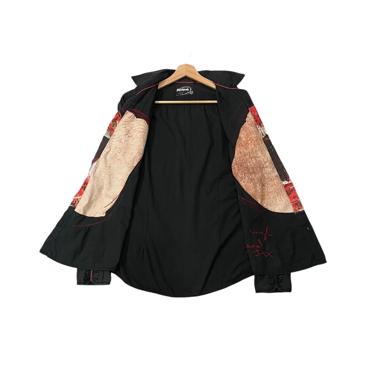 Le Grande Bleu (L.G.B.) Vintage Desigual “La Vida Es Chula” Slimfit Long Sleve Shirt Size US M / EU 48-50 / 2 - 18 Thumbnail