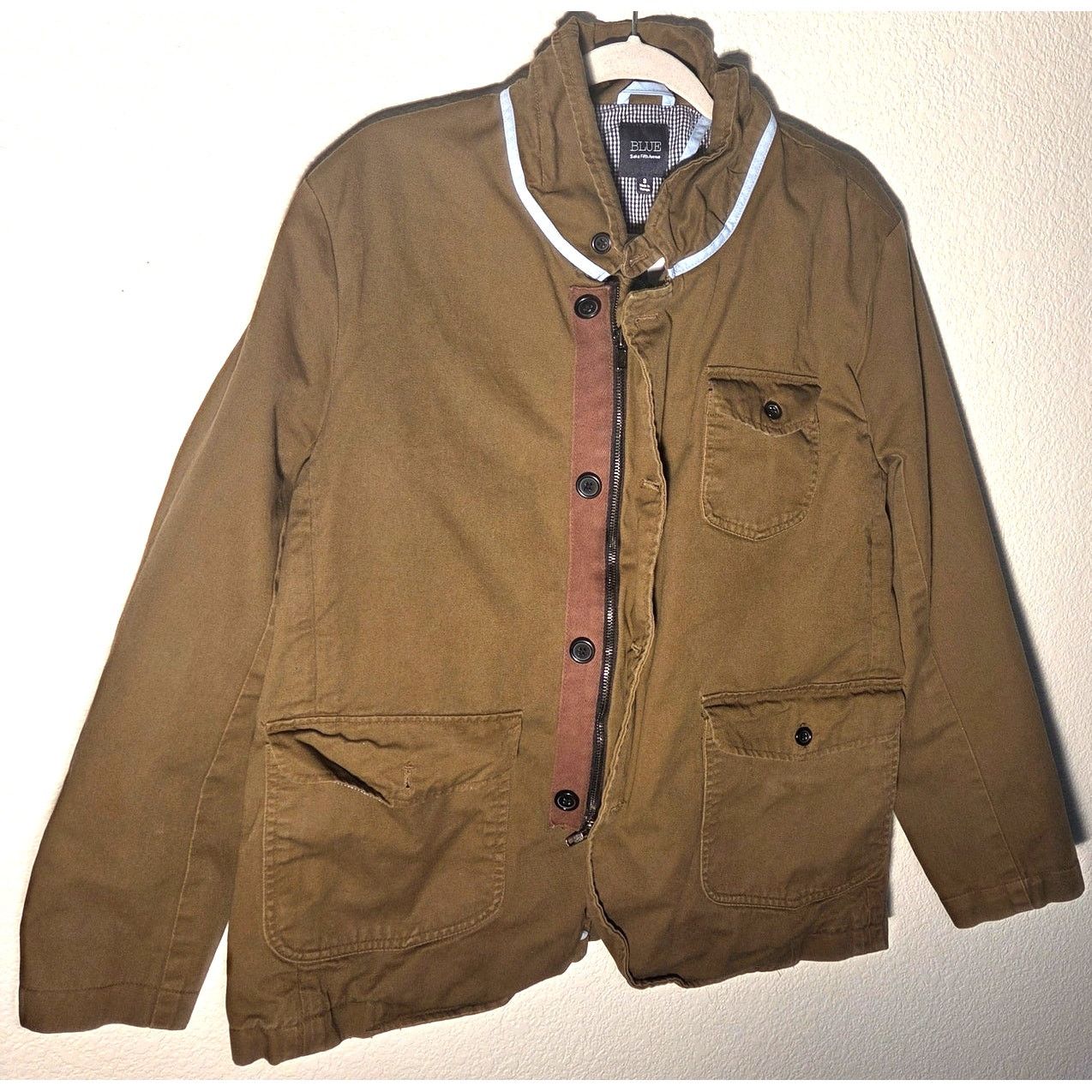 Saks Fifth Avenue Blue by Saks Fifth Avenue Brown/Green Field Jacket Small Size US S / EU 44-46 / 1 - 2 Thumbnail