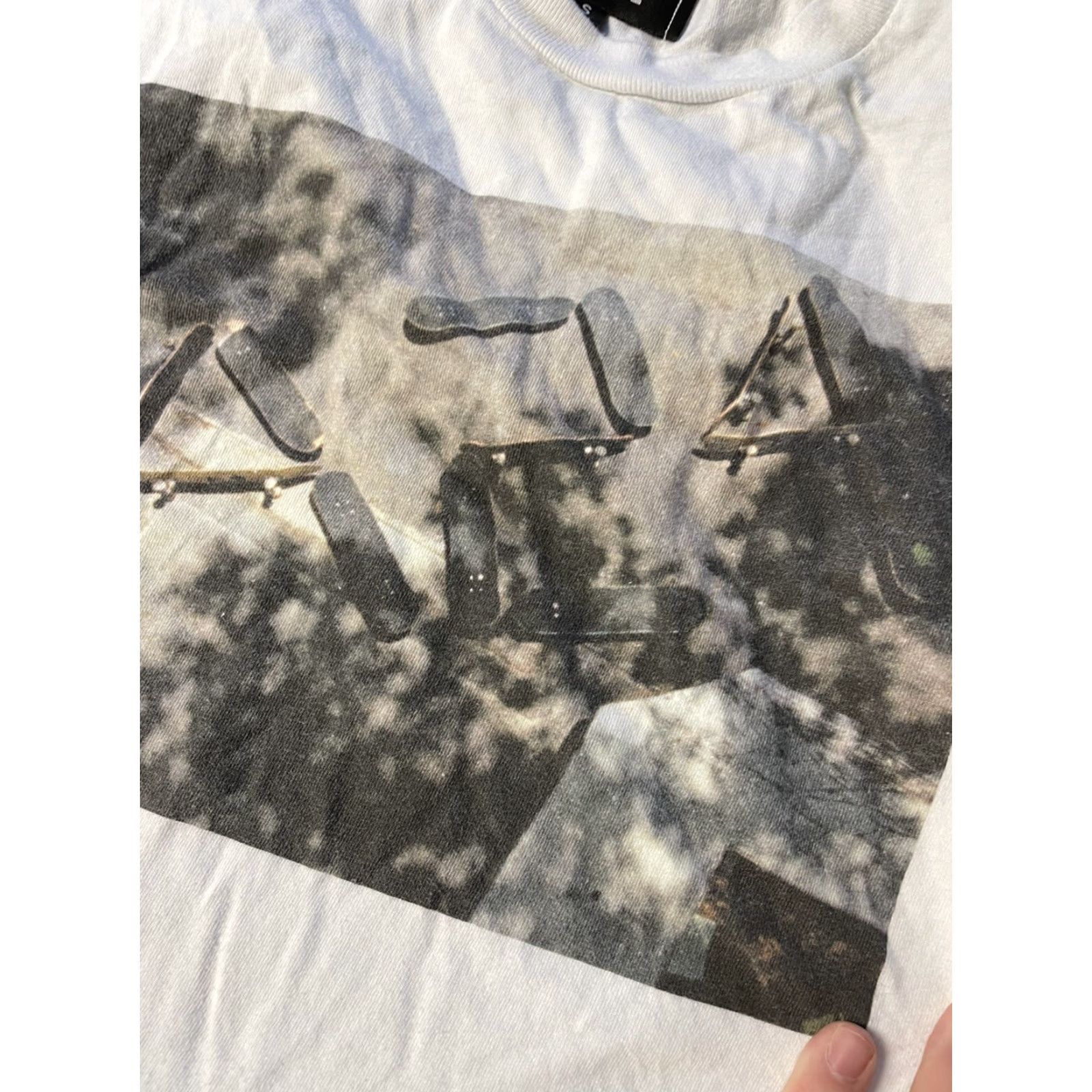 Vintage A-24 Mens T-Shirt Long Sleeve White 90s Graphic Jonah Hill XS S Regular Mens Size US XS / EU 42 / 0 - 2 Thumbnail
