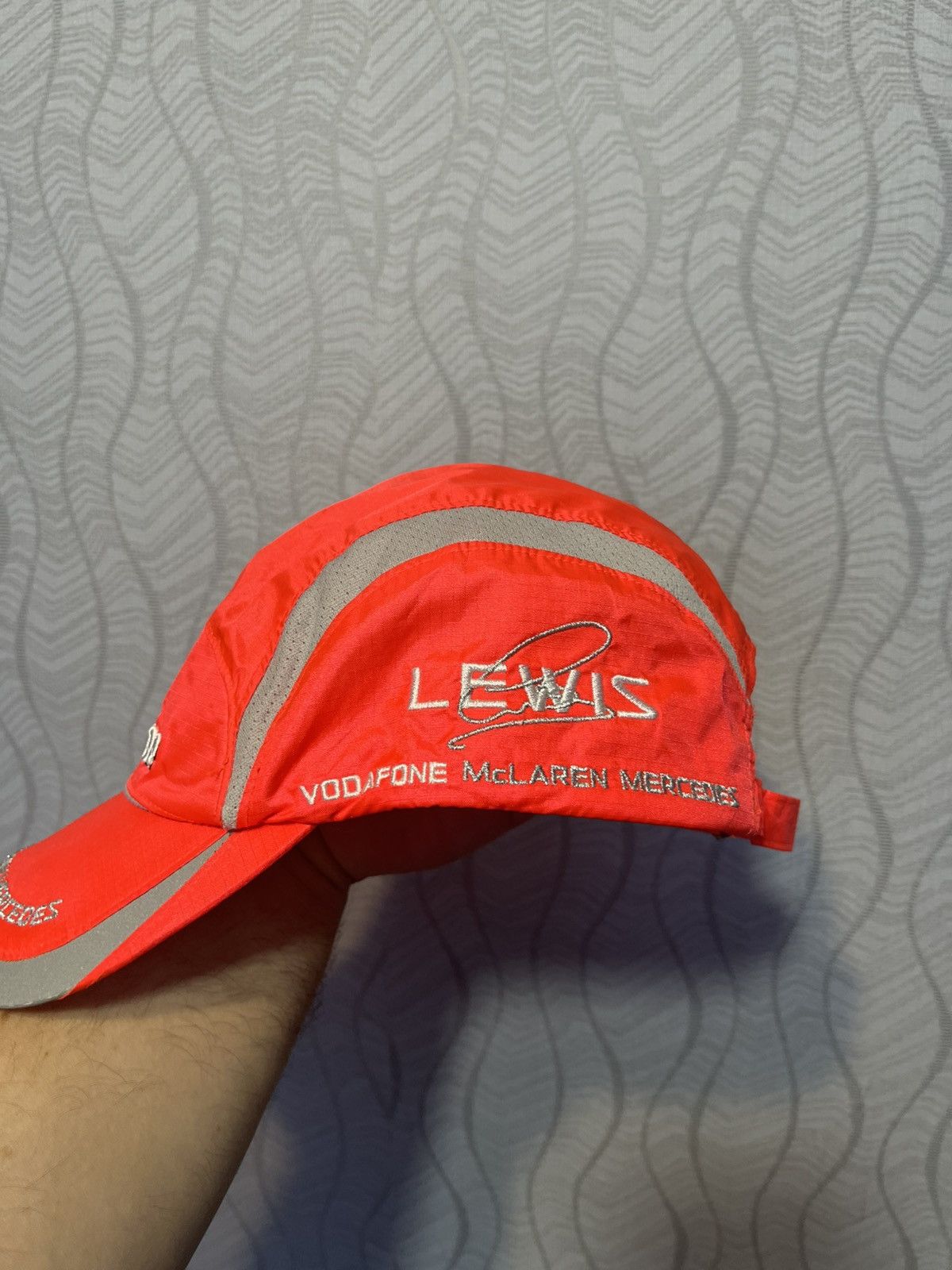 Mercedes-Benz Vodafone McLaren Mercedes Lewis Hamilton 2 Caps Racing F1 Size ONE SIZE - 6 Thumbnail