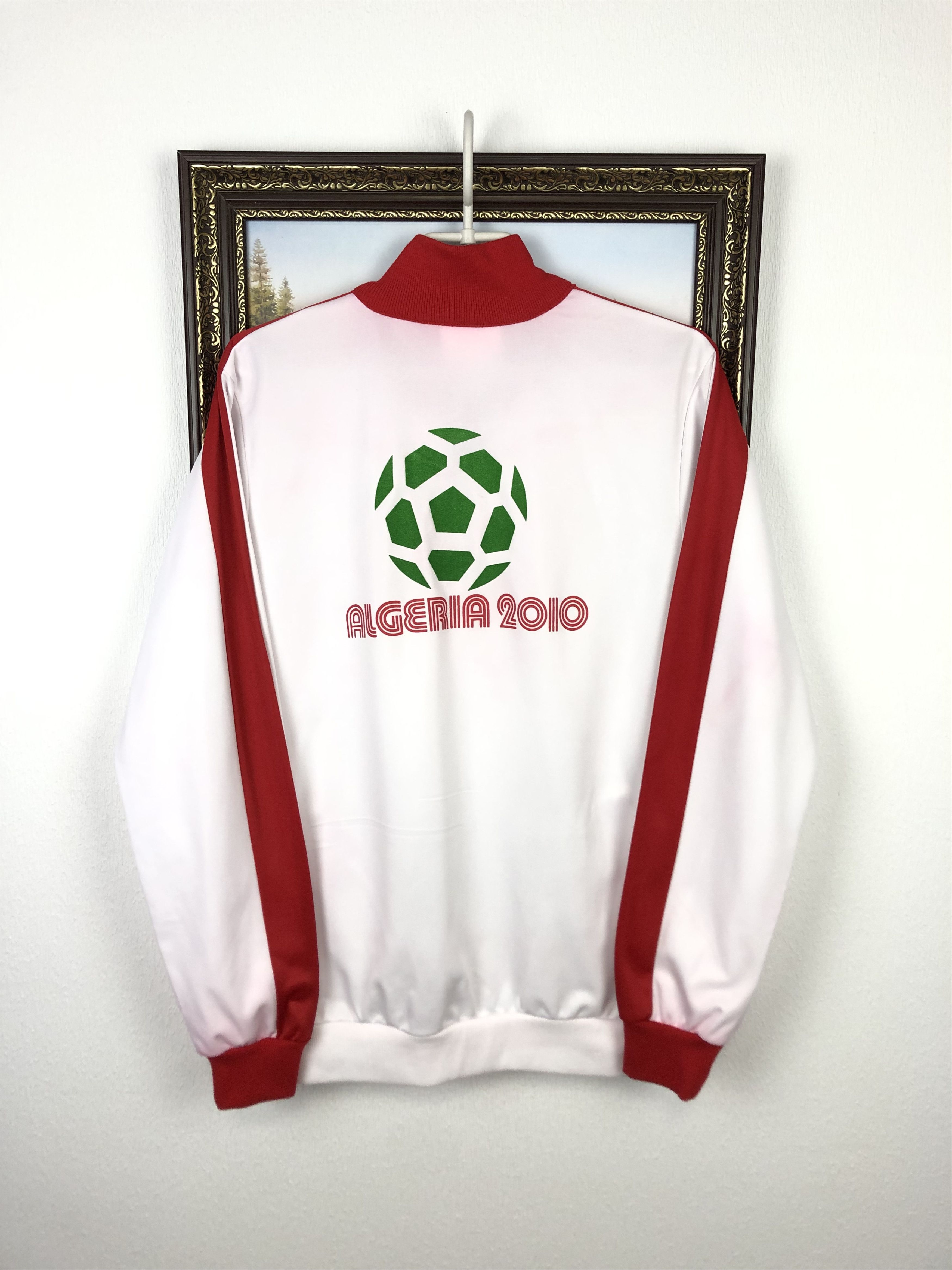 Vintage Algeria 2010 Football Jacket Soccer Track Top National Size US L / EU 52-54 / 3 - 8 Thumbnail
