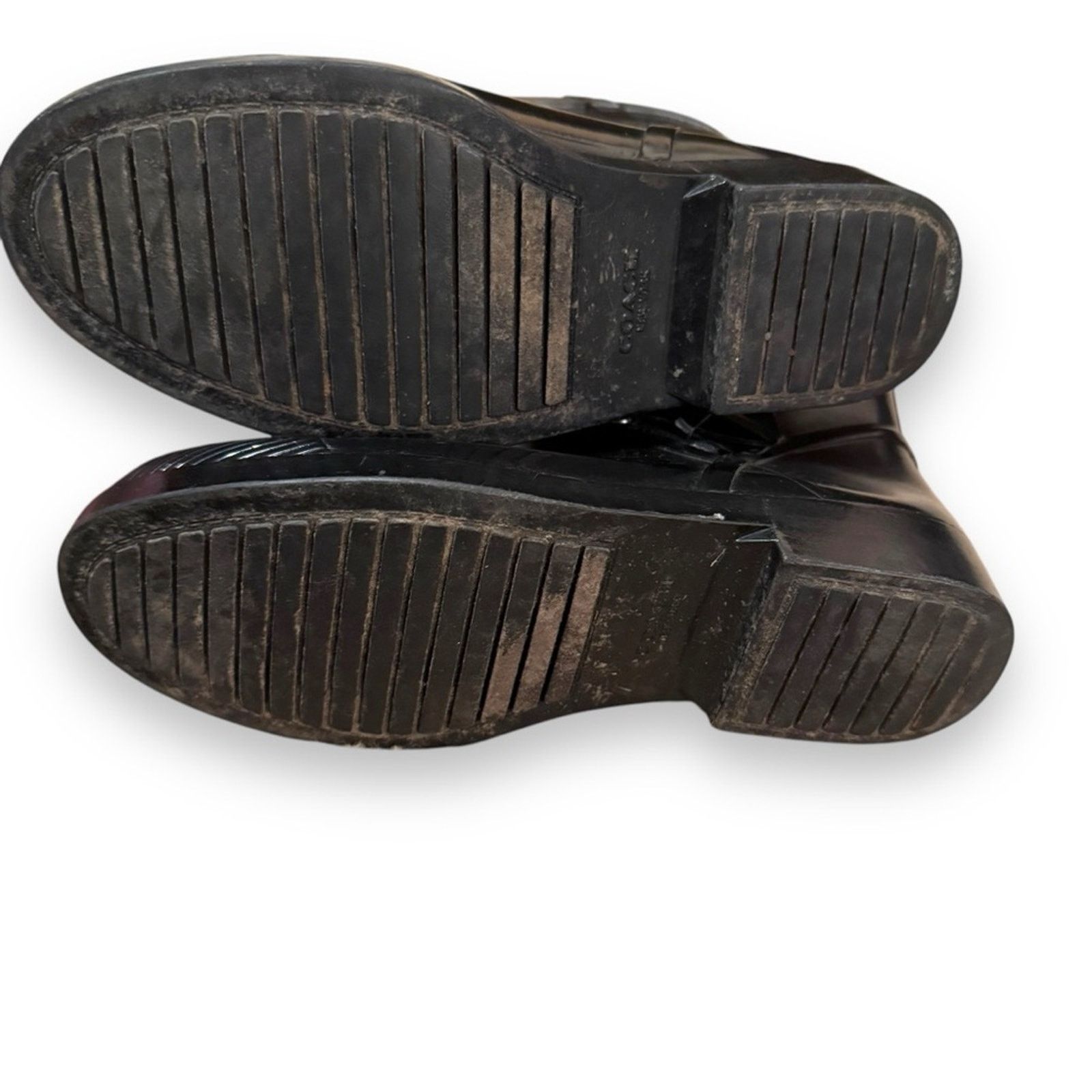 Coach Coach Lester Black Buckle Strap Rubber Short Rain Booties 5B Size US 5 / IT 35 - 10 Thumbnail