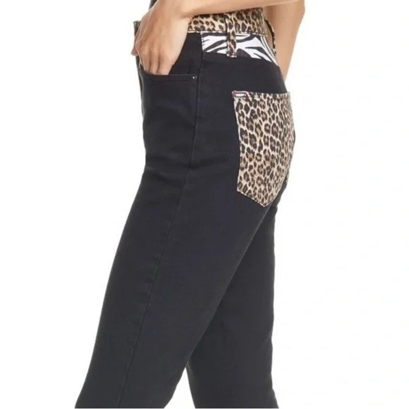 Alice + Olivia Alice + Olivia Baby Boot Animal Print QUEEN Of The Night 25 Size 25" / US 0 / IT 36 - 4 Thumbnail