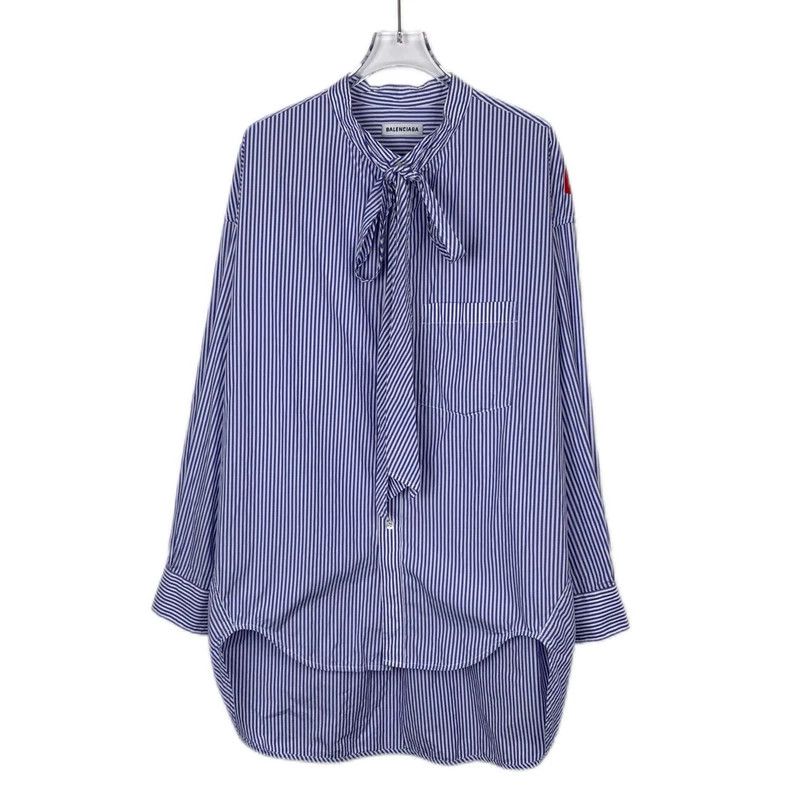 Other Balenciaga size 34 Blue and white lace up striped shirt wi Size XS / US 0-2 / IT 36-38 - 1 Thumbnail