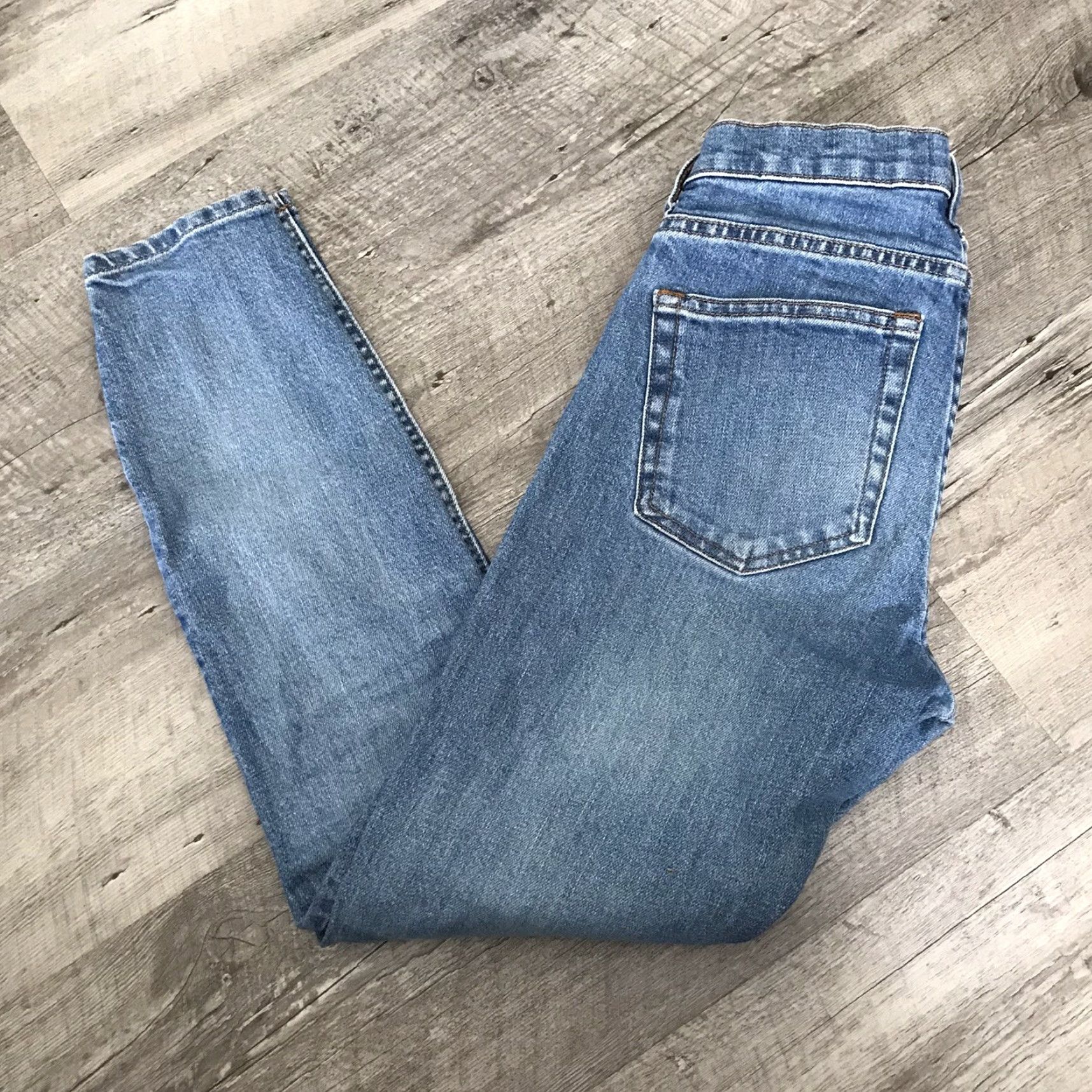 Everlane Everlane Jeans Womens 24 Waist Mid Rise Ankle Skinny Cotton Blue Stretch Denim Size 42" / US 20 - 7 Thumbnail