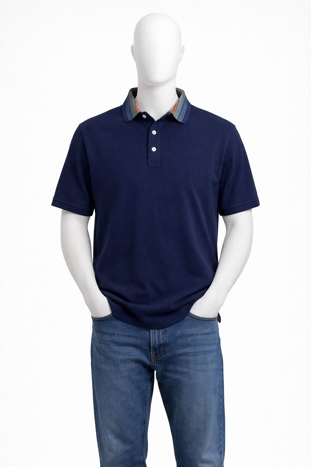 Missoni Missoni Luxury Polo Shirt Navy Size US S / EU 44-46 / 1 - 1 Thumbnail