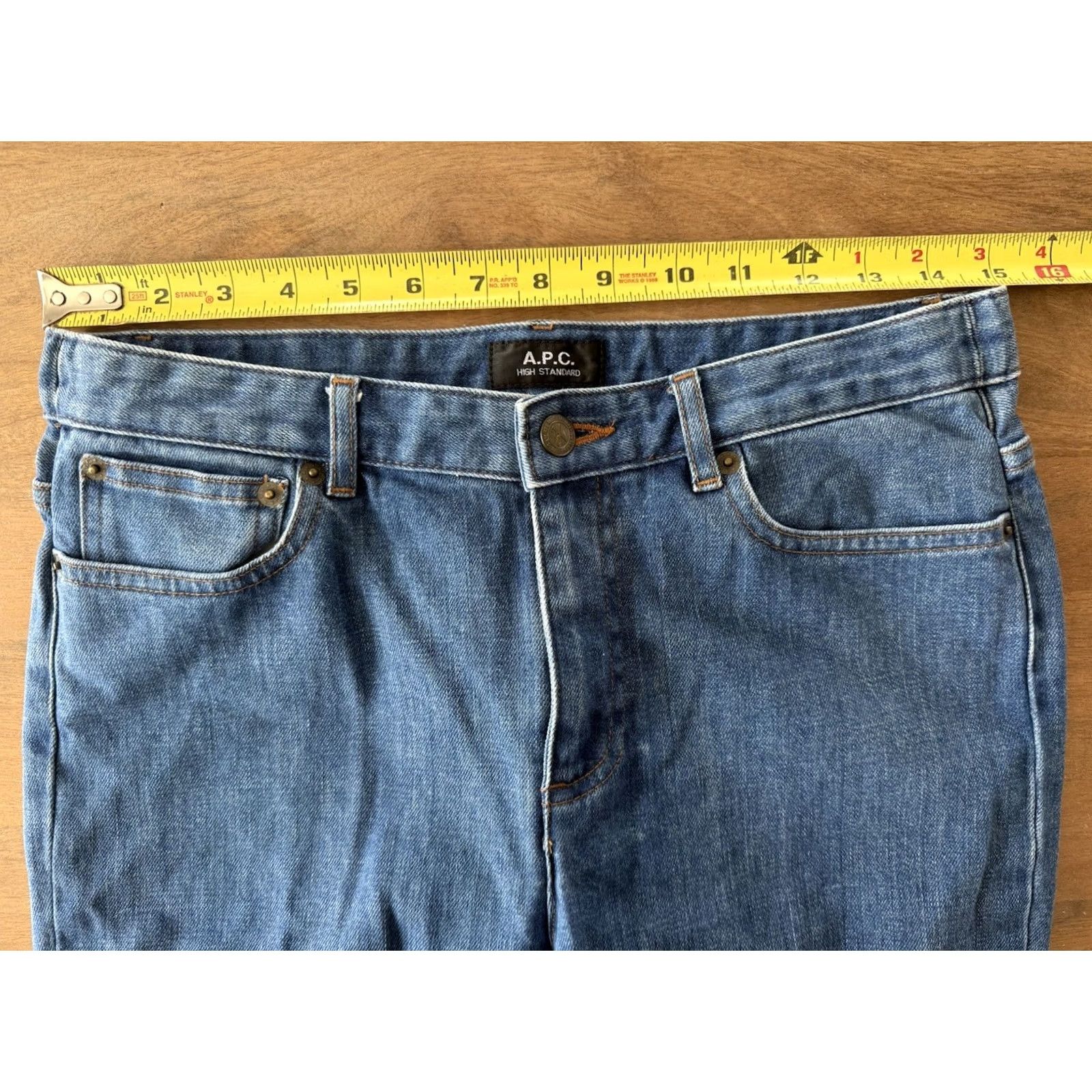 A.P.C. A.P.C. Slim Jeans Womens Size 28 Denim Light Wash 5-Pocket City Luxury Modern Minimalist jeans Women Size 30" / US 8 / IT 44 - 7 Thumbnail