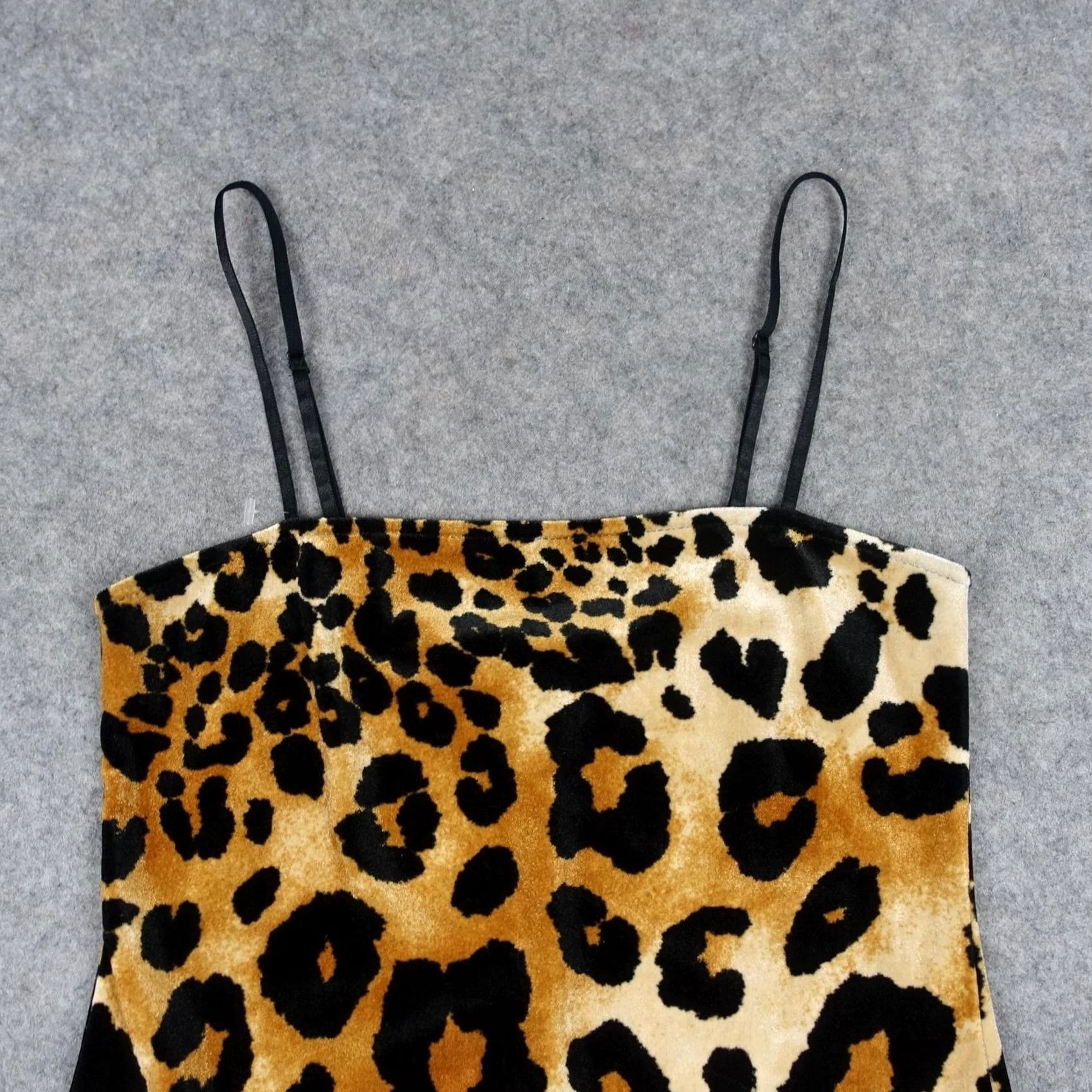 Forever 21 FOREVER 21 Dress Womens Large Brown Leopard Slip Mini Spaghetti Strap Party Y2K Size L / US 10 / IT 46 - 2 Thumbnail