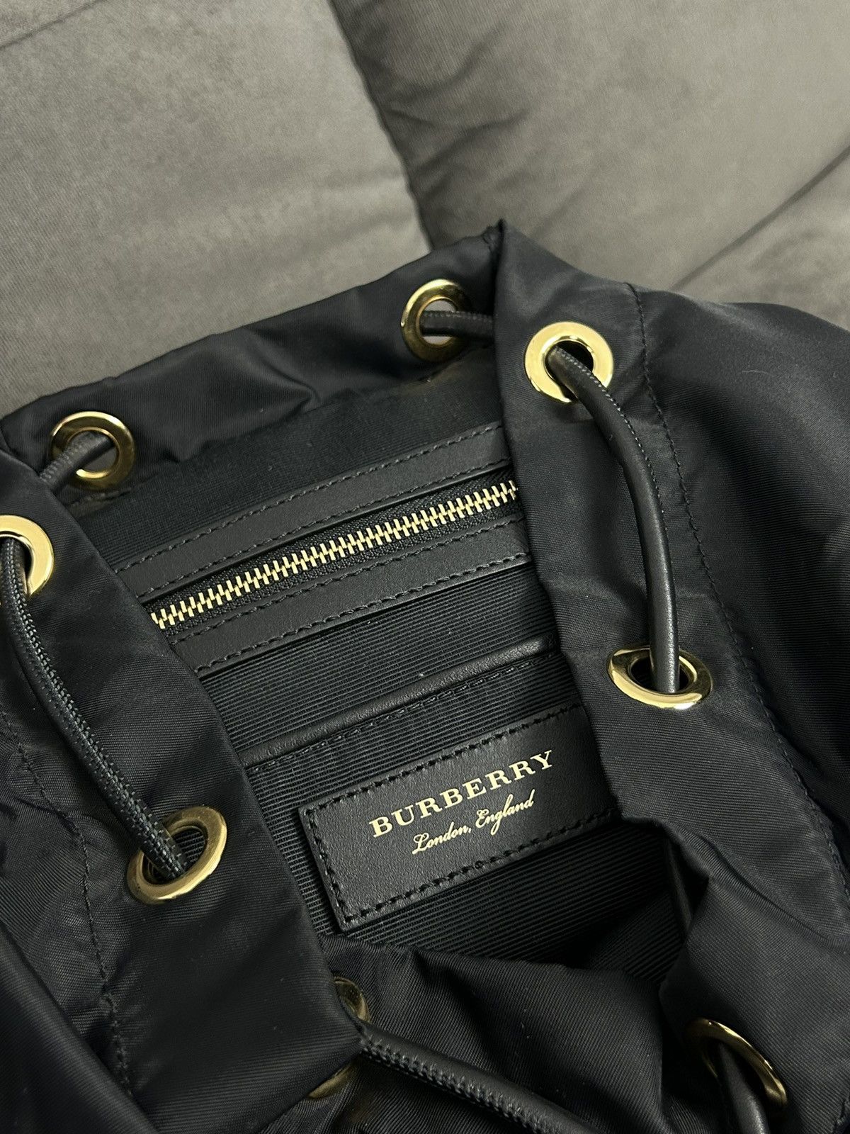 Burberry Burberry Black Nylon Backpack Luxury Designer Bag Size ONE SIZE - 7 Thumbnail