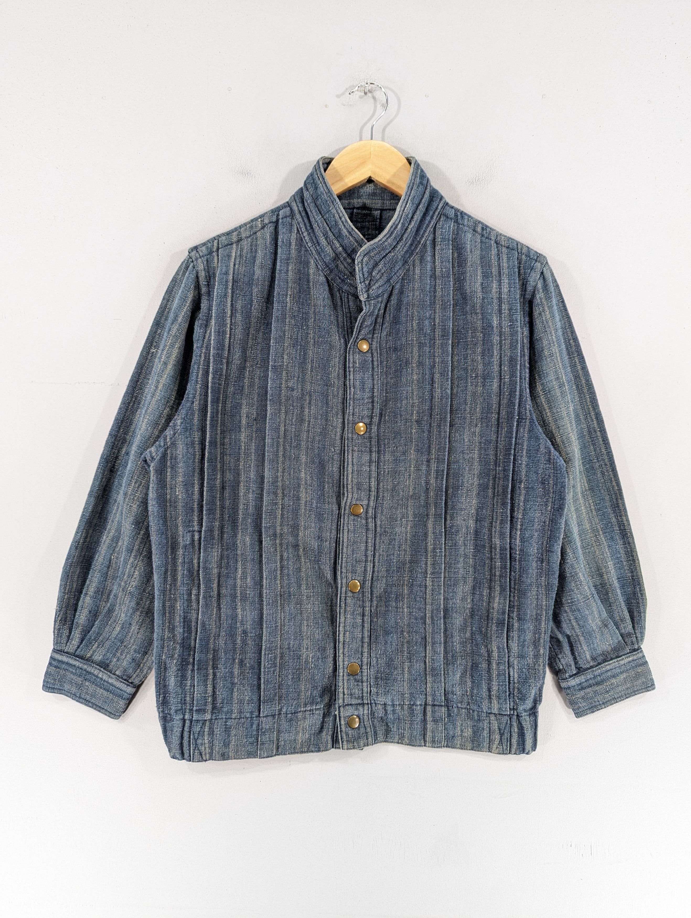 Japanese Brand Vintage Yuhei Anrico Atelier Denim Snap Button Jacket Size L / US 10 / IT 46 - 1 Thumbnail