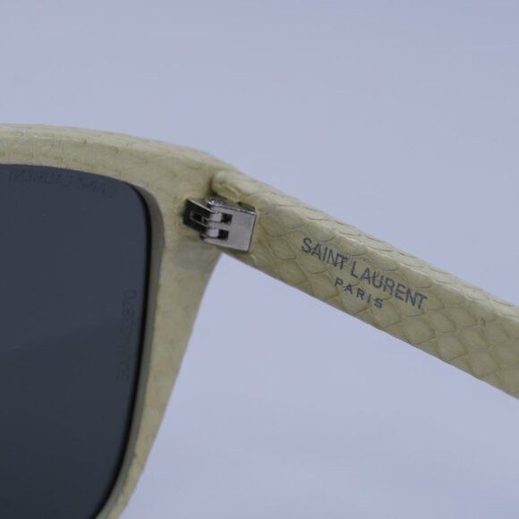 Saint Laurent Paris Saint Laurent SL1 021 Sunglasses Ivory Square Frame Size ONE SIZE - 9 Thumbnail