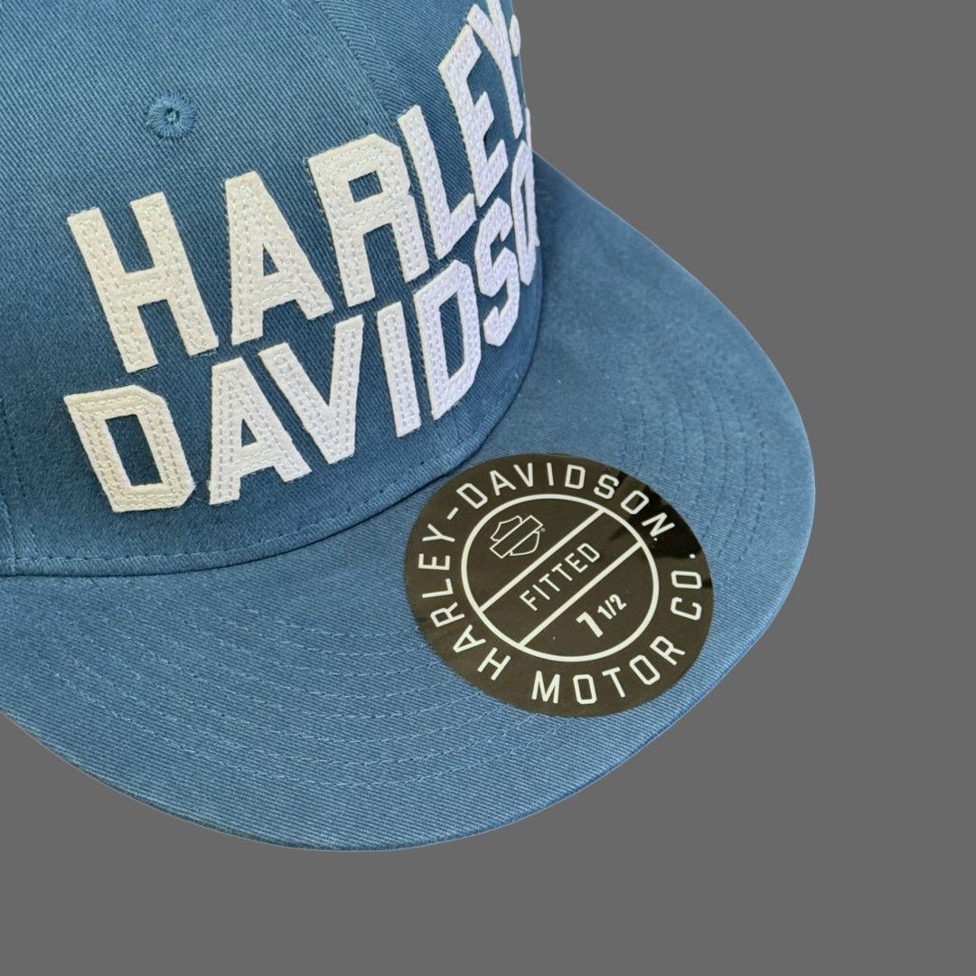 Harley Davidson Harley-Davidson Men's H-D Felt Block Fitted Baseball Cap Size ONE SIZE - 4 Thumbnail