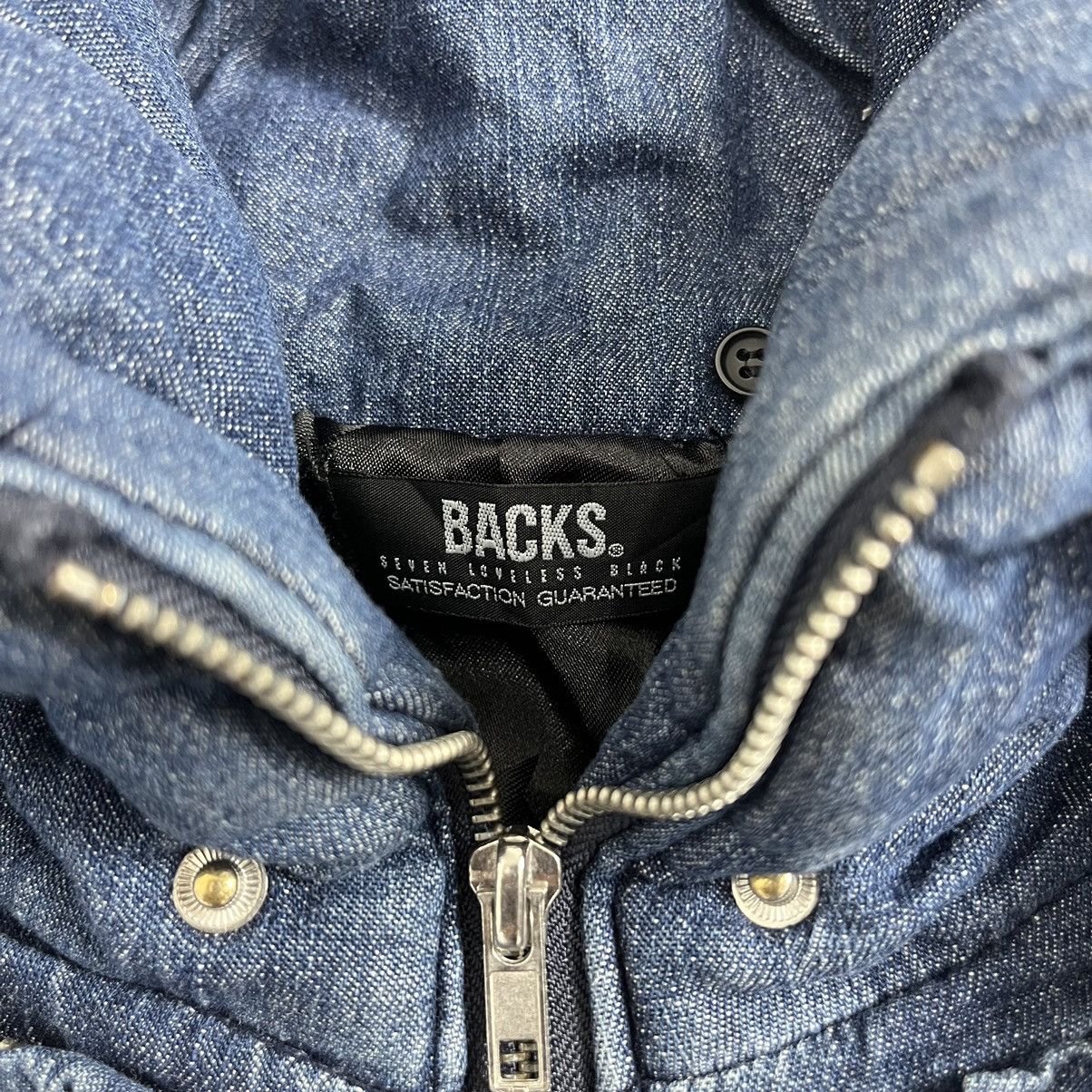 If Six Was Nine × In The Attic × Japanese Brand Backs Fur Mohair Blue Denim Jacket Pocket Size US M / EU 48-50 / 2 - 7 Thumbnail