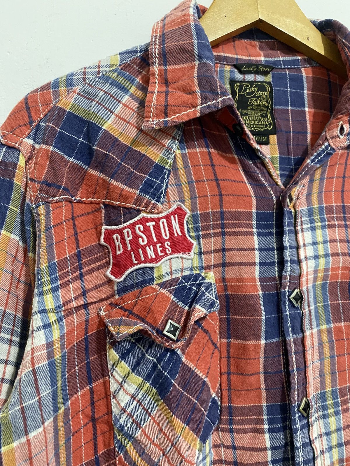 If Six Was Nine × Japanese Brand × Le Grande Bleu (L.G.B.) Japanese flannel patch styled kmrii goa Size US M / EU 48-50 / 2 - 4 Thumbnail