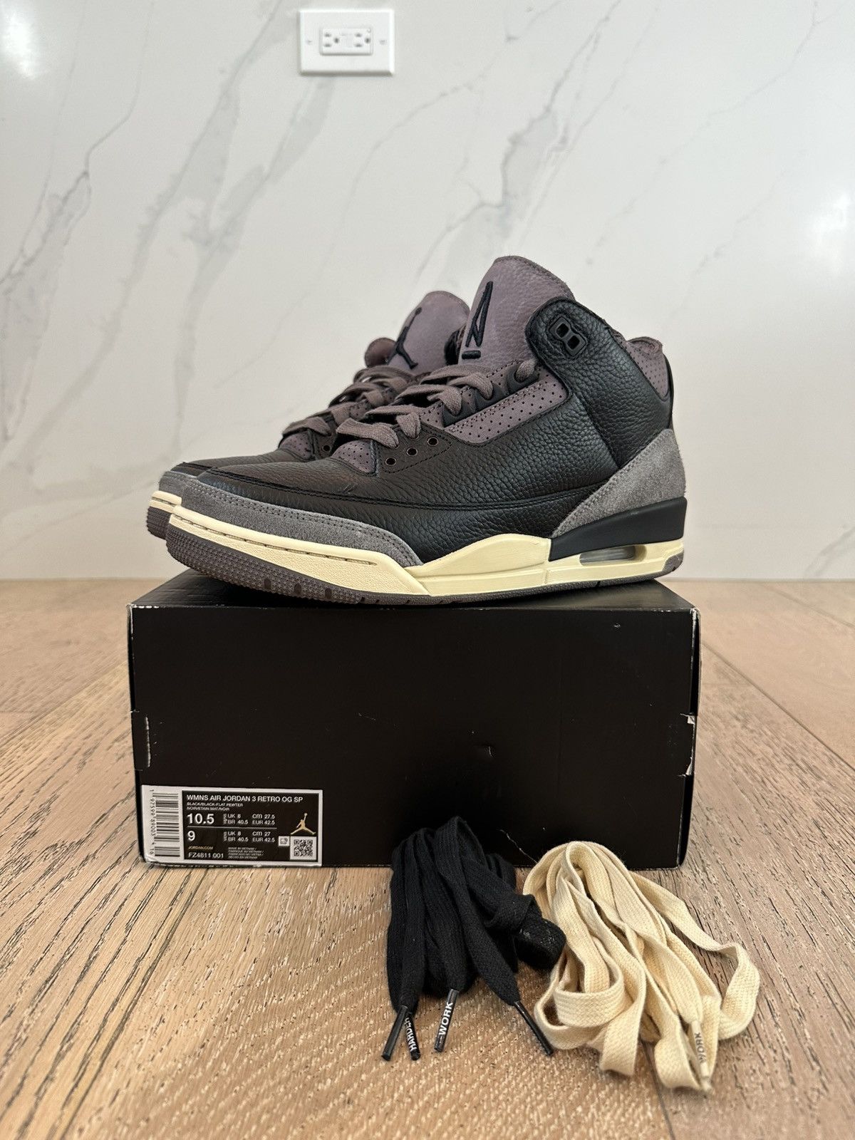 A Ma Maniere × Jordan Brand Jordan 3 Retro A Ma Maniére While You Were Sleeping Size US 9 / EU 42 - 1 Thumbnail