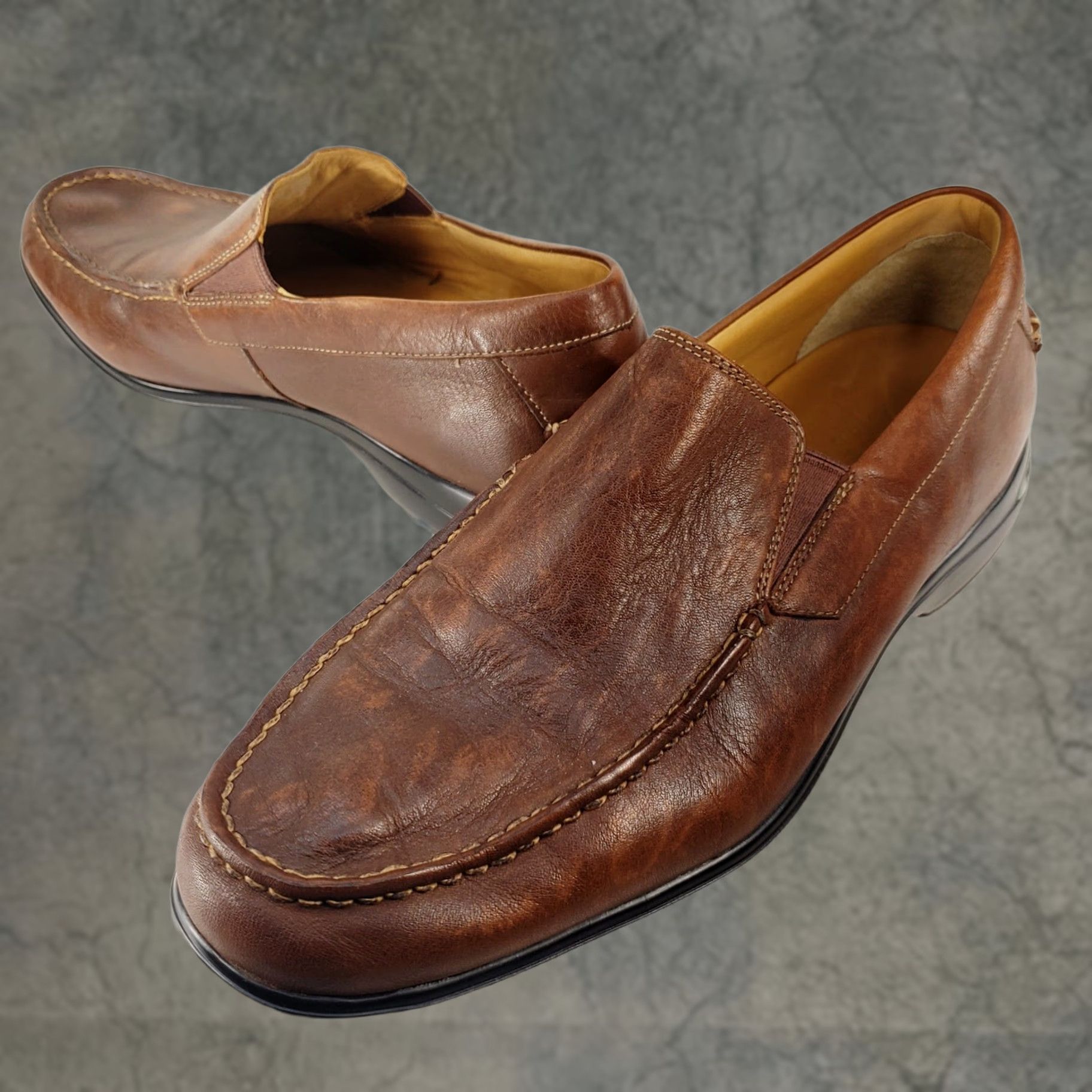 Sperry Sperry Top-Sider Gold Cup Loafer Brown Leather Shoes Size 11M Mens Slip On Casual Travel Memory Foam Cushion Size US L / EU 52-54 / 3 - 1 Thumbnail