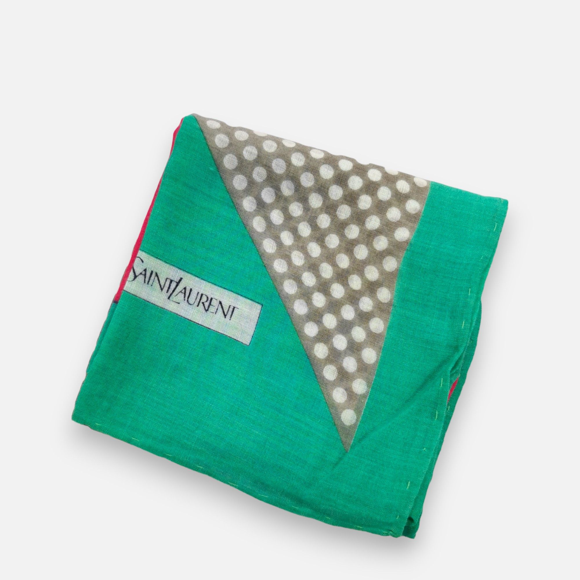 Vintage × Yves Saint Laurent Vintage Yves Saint Laurent Handkerchief Neckerchief Bandana Size ONE SIZE - 4 Thumbnail