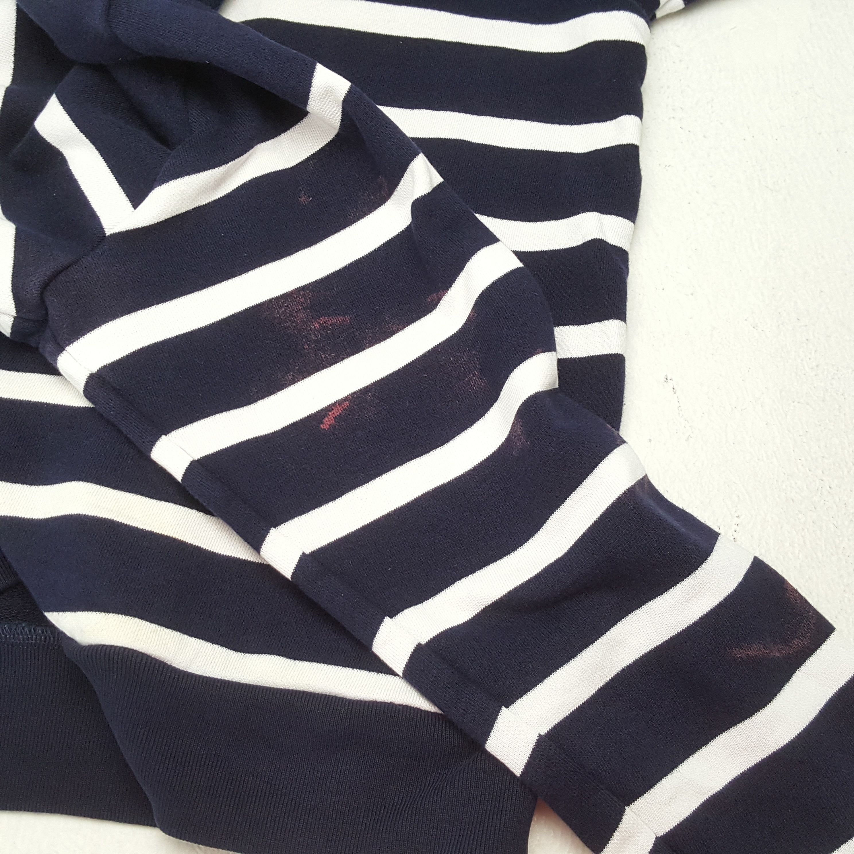 Lacoste × Vintage LACOSTE Small Logo Stripe Design Sweatshirt Size US S / EU 44-46 / 1 - 6 Thumbnail
