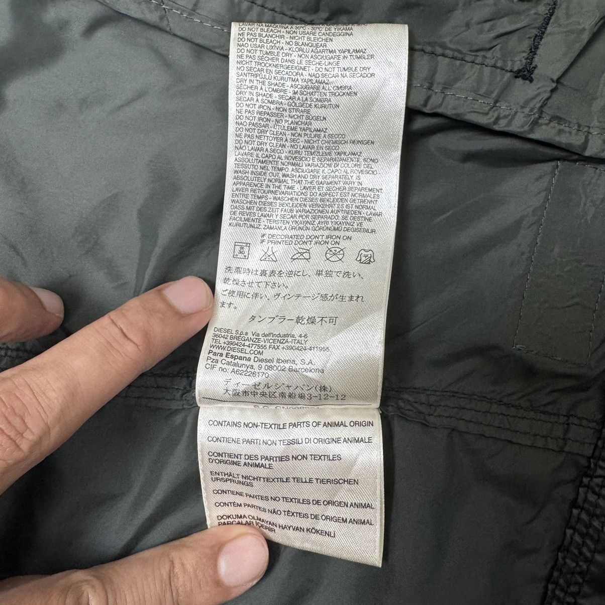 Diesel Diesel Leather Nylon Jacket DMB-W: RR55 Size US M / EU 48-50 / 2 - 19 Thumbnail