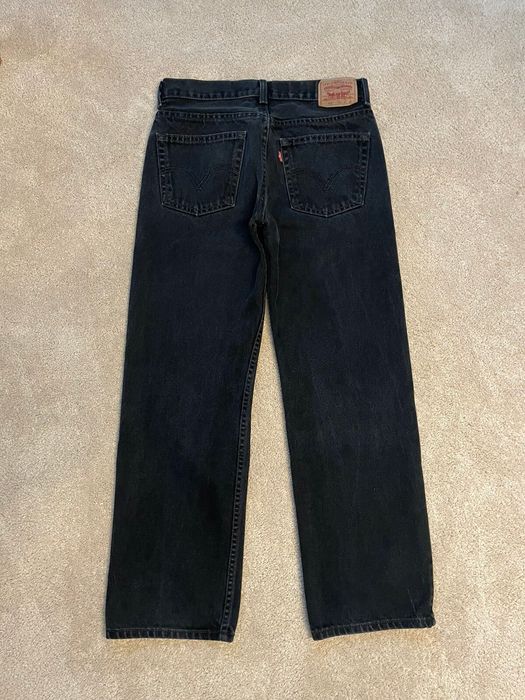 Vintage Levi’s 505 straight leg faded black jeans | Grailed