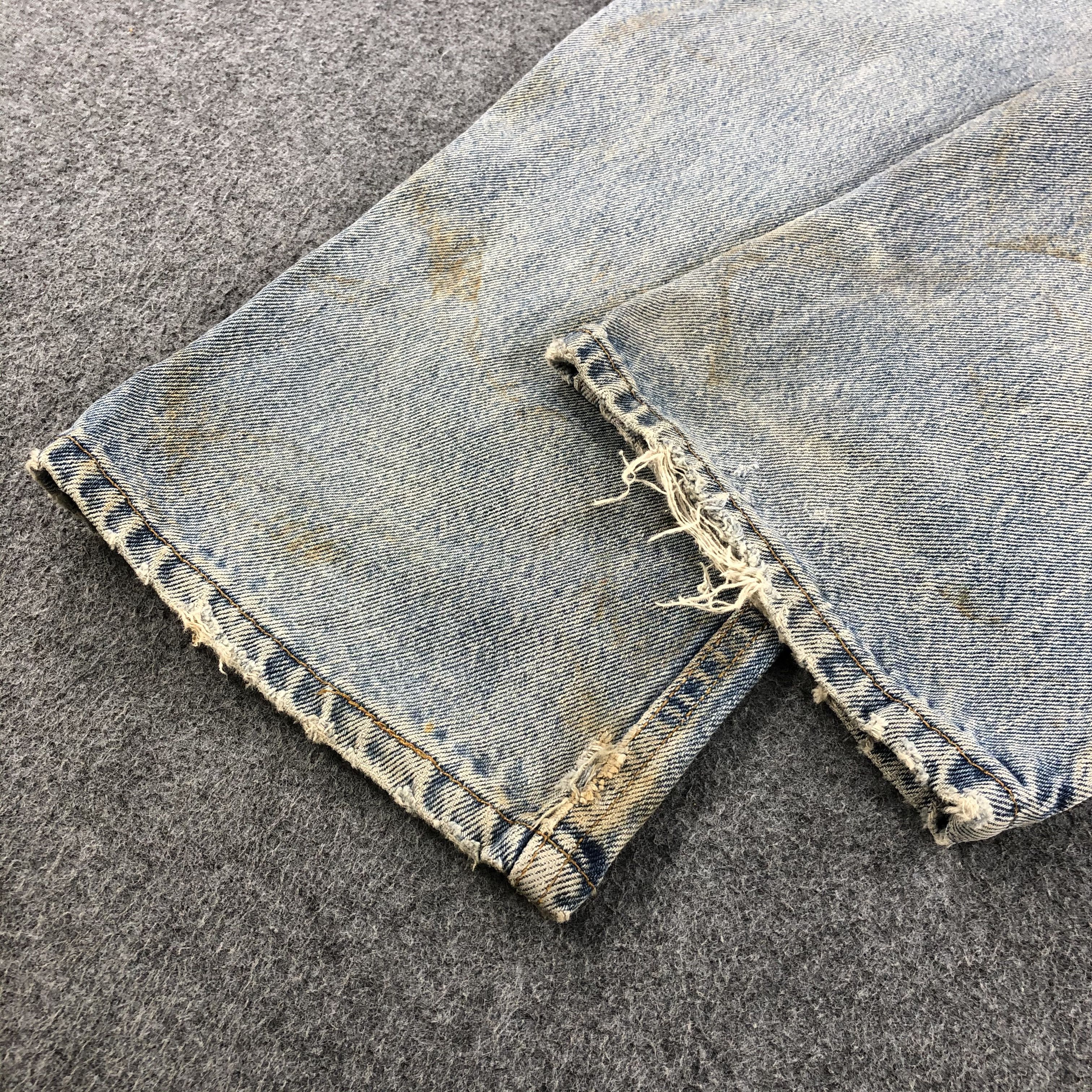 Levi's Rusty Washed Levis 505 Jeans Vintage Distressed Denim-J971 Size US 33 - 6 Thumbnail