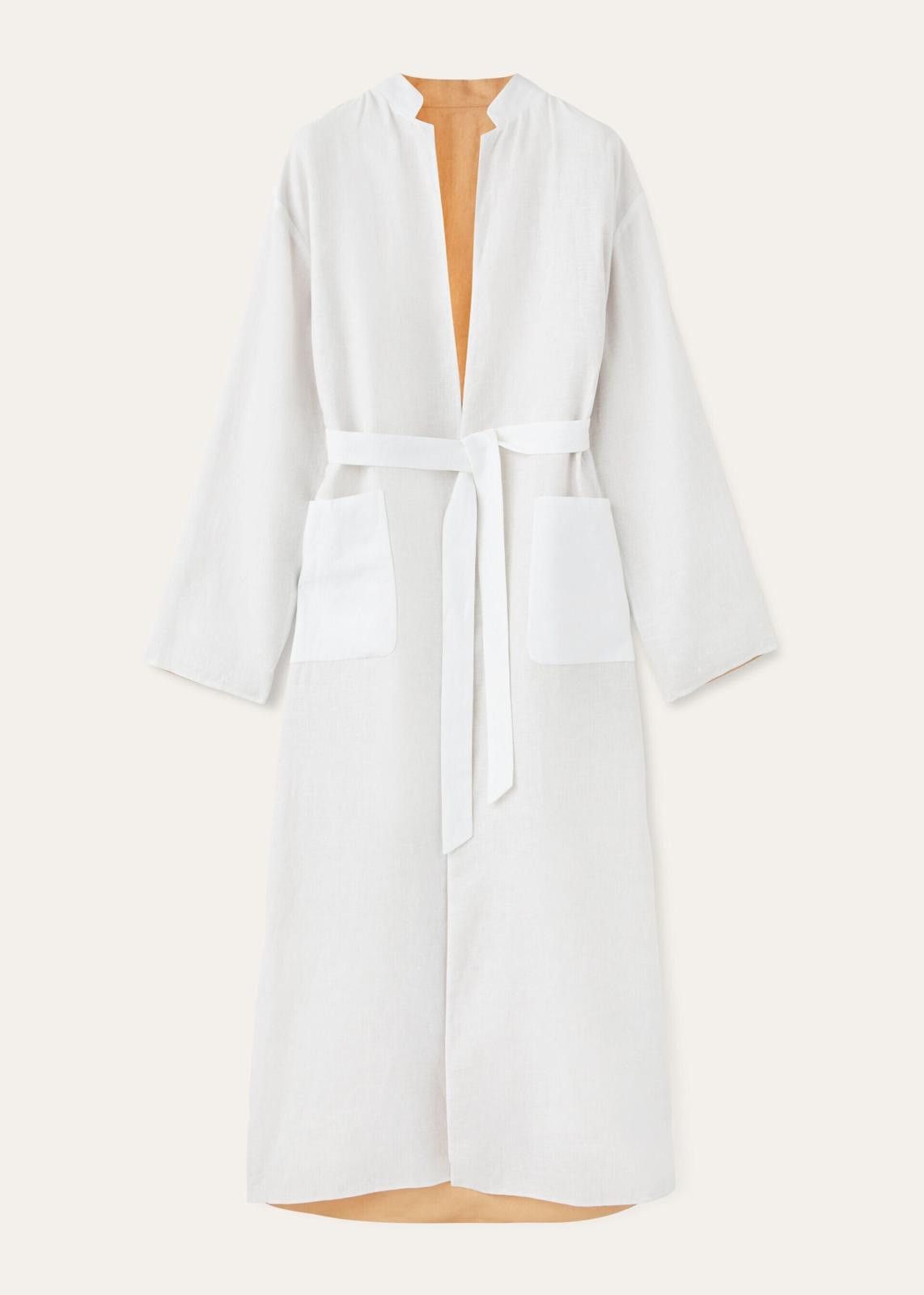 Loro Piana o1srvl11e0425 FAN8396 Reversible Coat in Camel & White Size S / US 4 / IT 40 - 4 Thumbnail