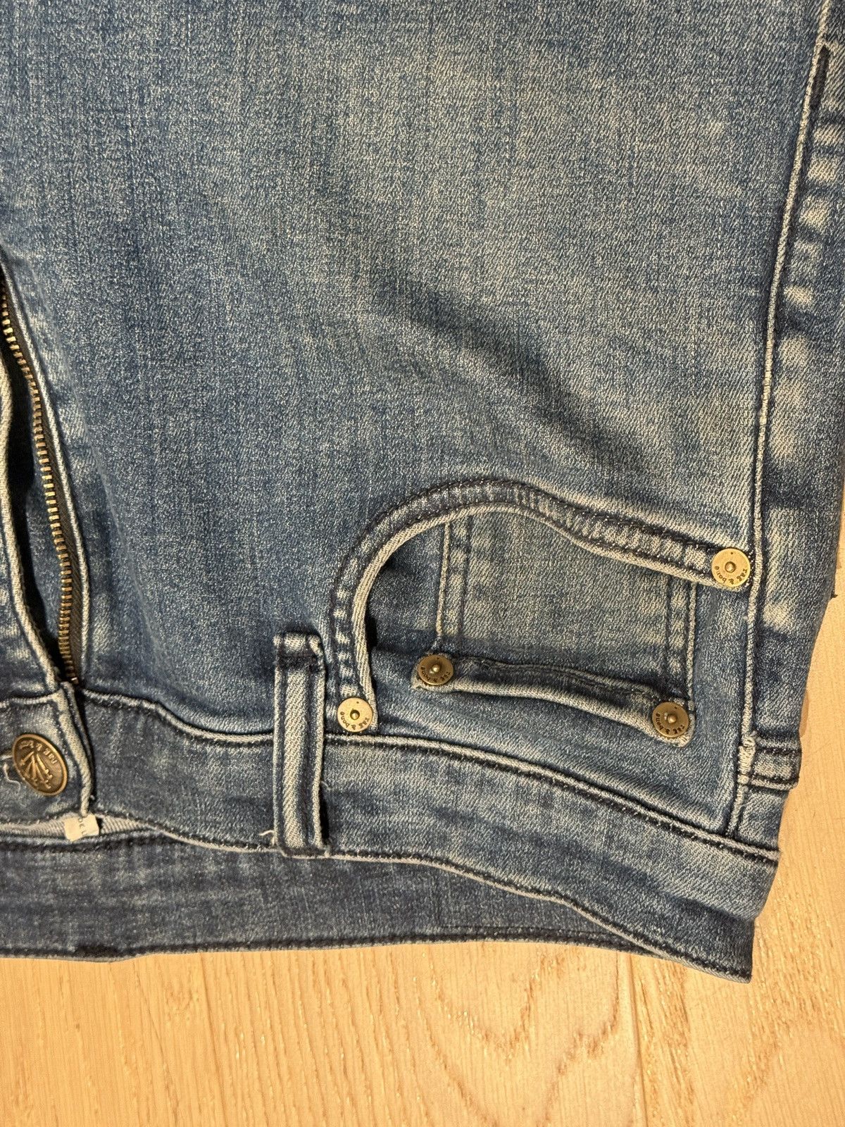 Rag & Bone Rag + Bone Sophie Ultra Wide Jeans in Blue Size US 31 - 3 Thumbnail