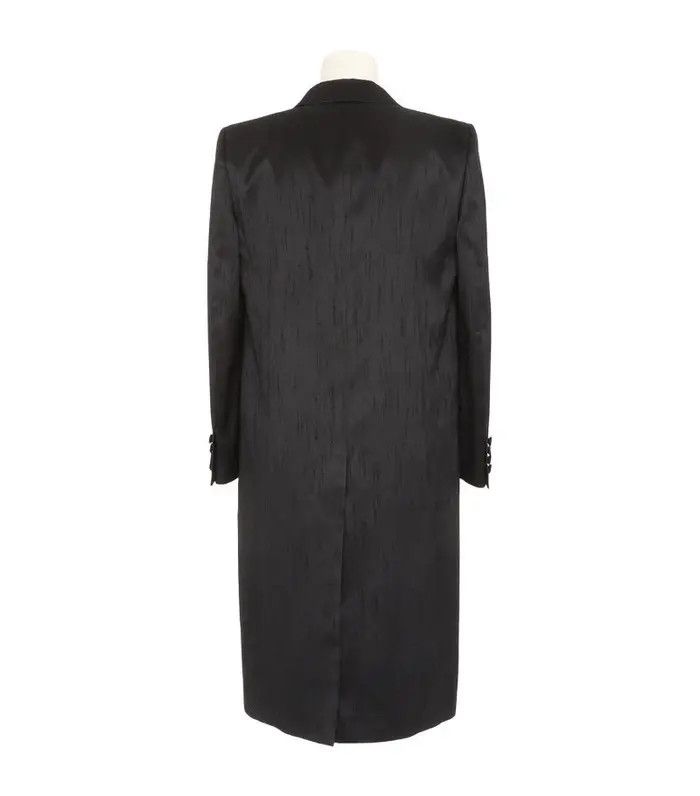 o1bcso1str1124 Manteau Satin Shantung in Noir