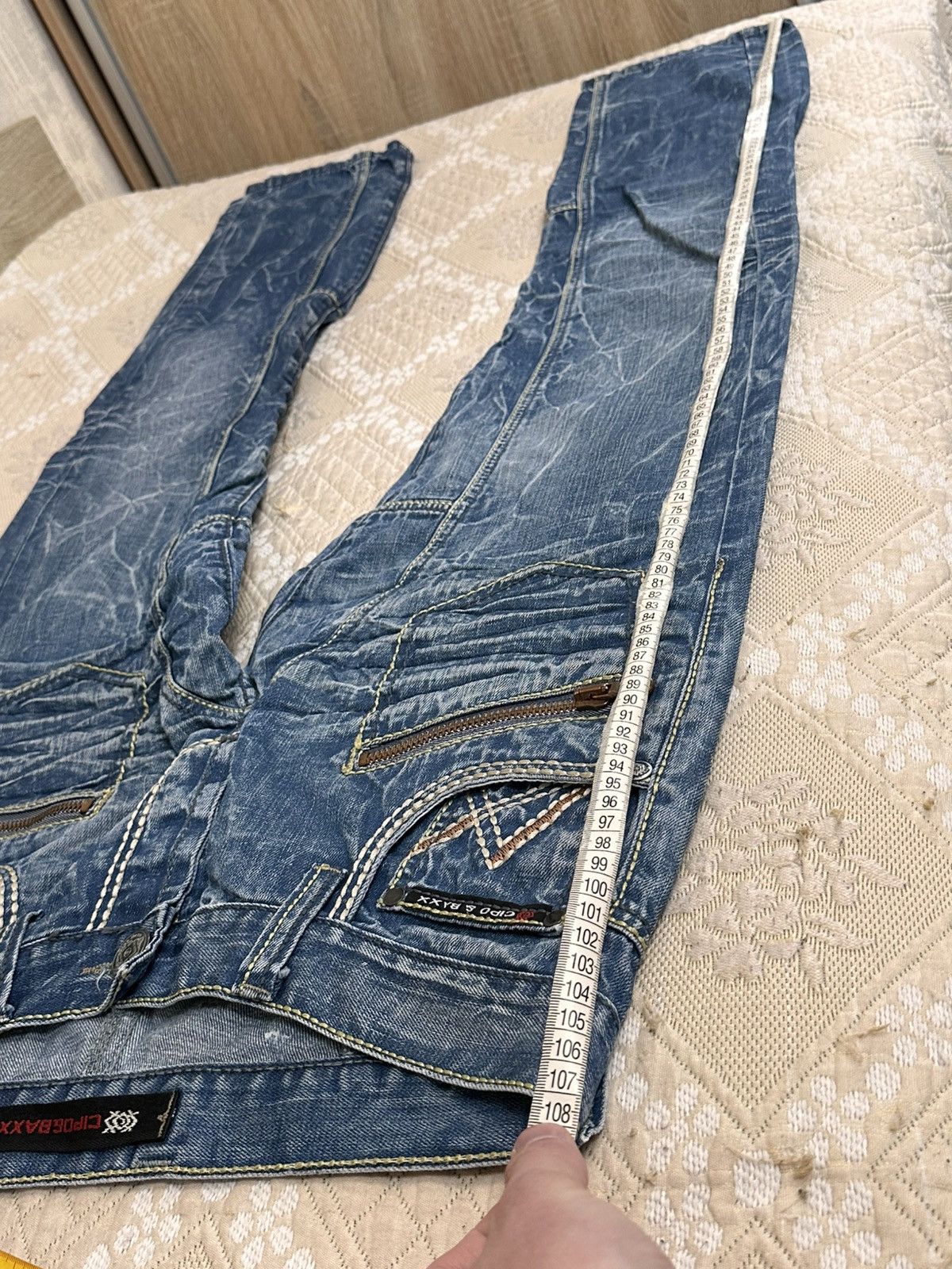 Le Grande Bleu (L.G.B.) 🔥 Cipo Baxx Crazy Y2K Jeans Denim LGB If Six Was Nine Japan Size US 29 - 7 Thumbnail