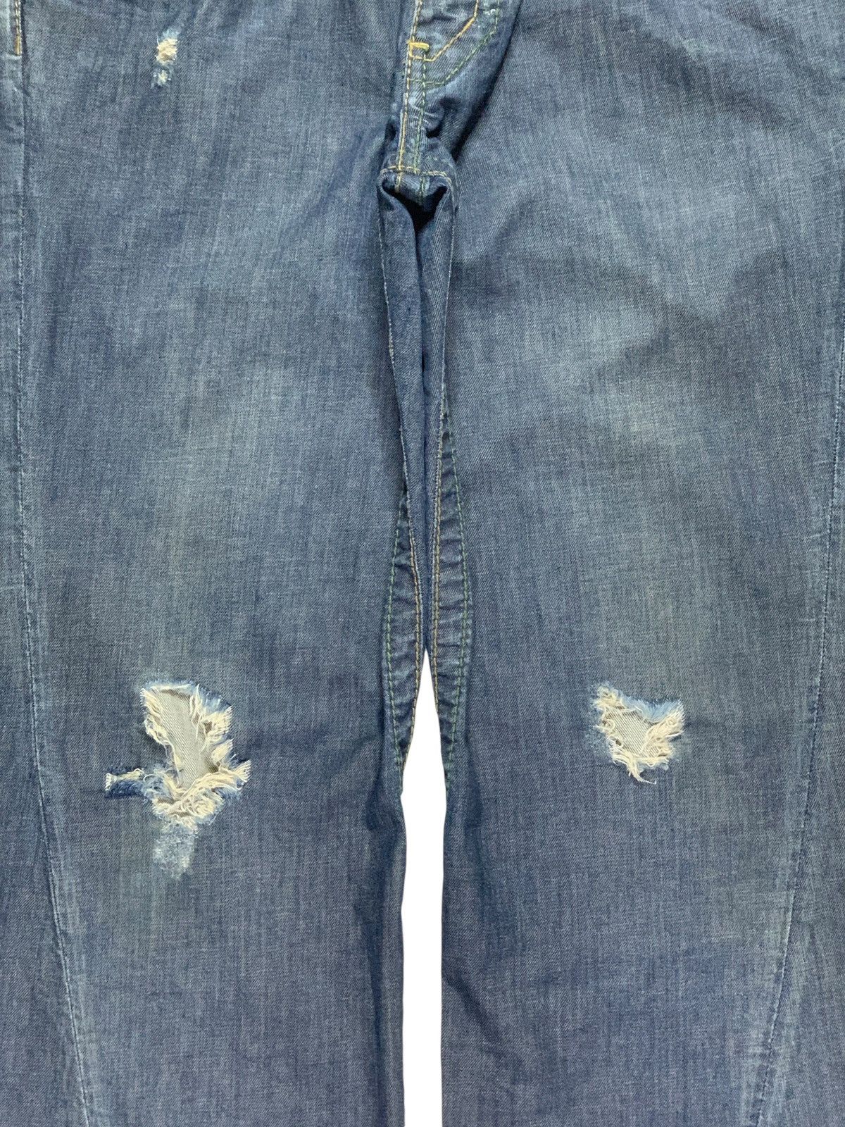 Japanese Brand × Tornado Mart Vintage Japanese Brand Button Fly Distressed Bootcut Jeans Size US 34 / EU 50 - 5 Thumbnail