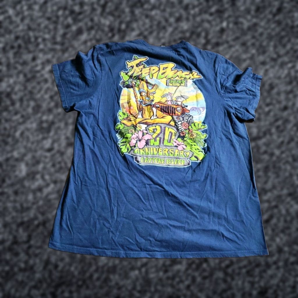 Vintage Women’s 2XL Jeep Beach 2023 Daytona Double Sided T Shirt Size XXL / US 16-18 / IT 52-54 - 1 Thumbnail