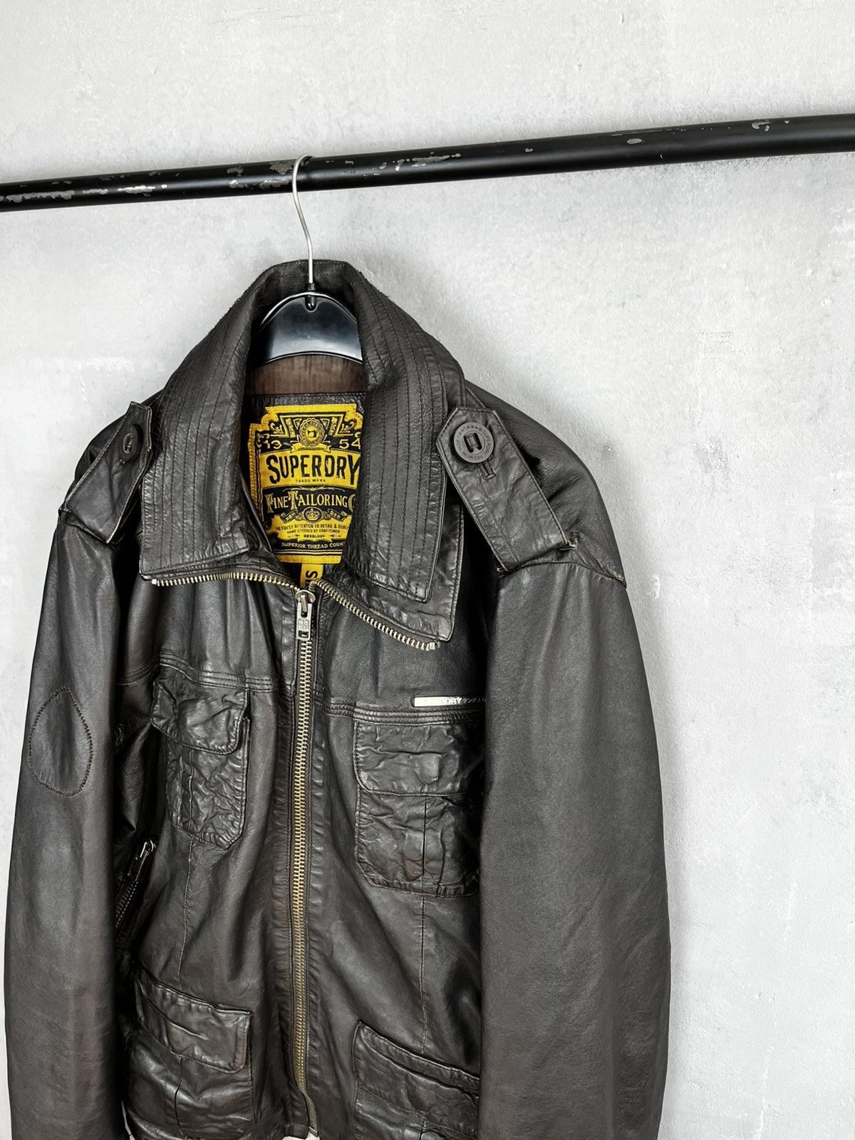 Superdry Superdry leather jacket biker Size US XL / EU 56 / 4 - 3 Thumbnail