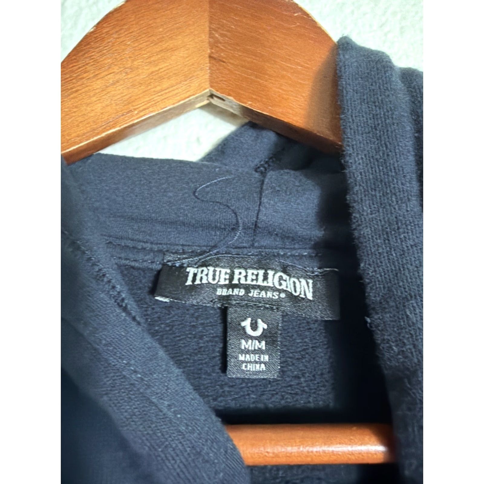 True Religion True Religion Hoodie Mens M Black Pullover Spellout Logo Box Size US M / EU 48-50 / 2 - 7 Thumbnail