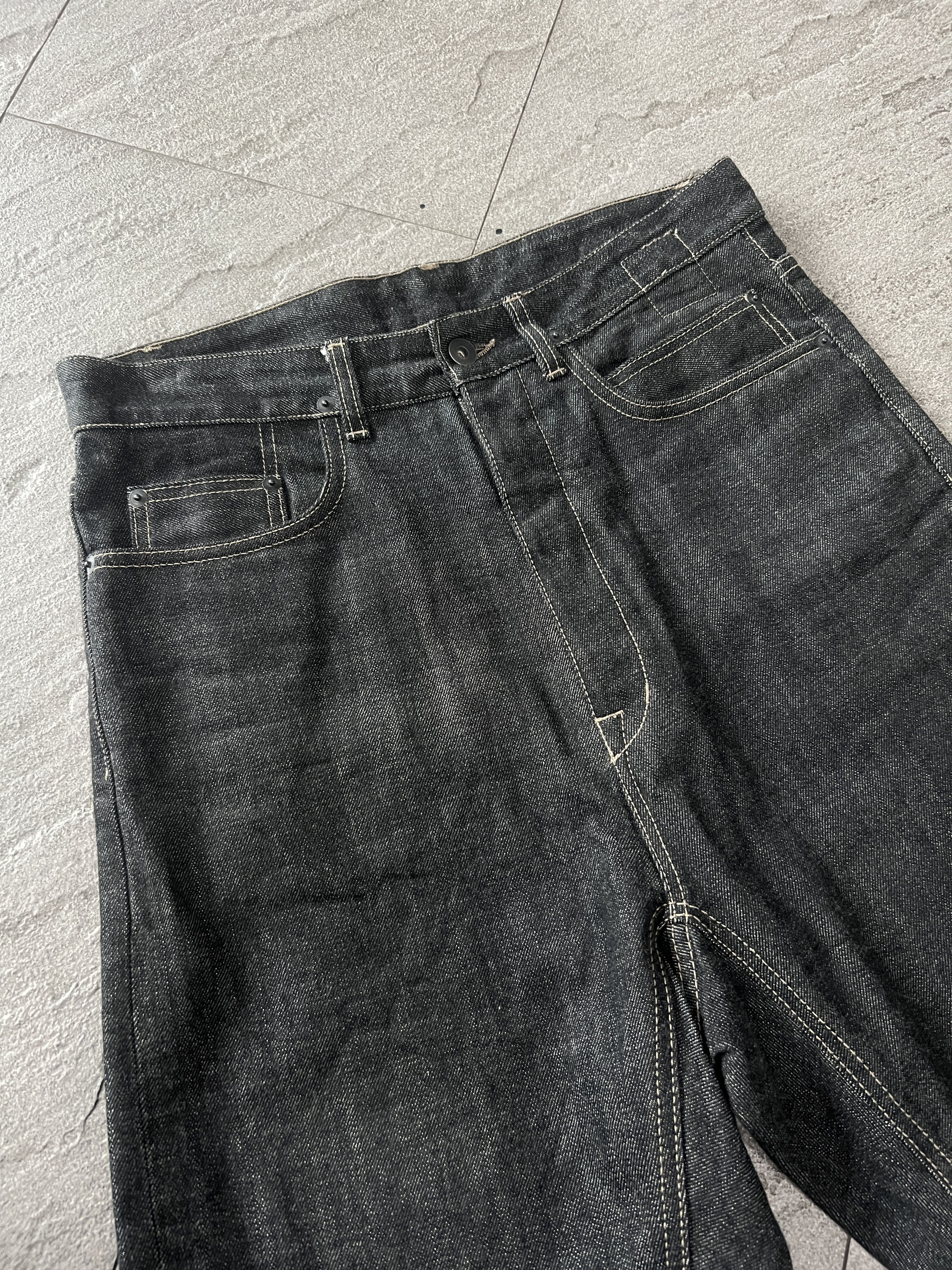 Rick Owens Drkshdw Rick Owens DRKSHDW Sarouel Cropped Denim Pants Size US 30 / EU 46 - 3 Thumbnail