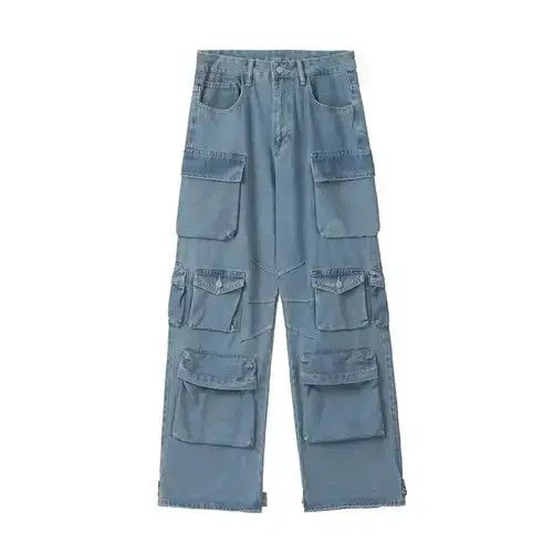 Jean Kurumi x Riho Street workwear multi-pocket baggy jeans Size US 28 / EU 44 - 5 Thumbnail