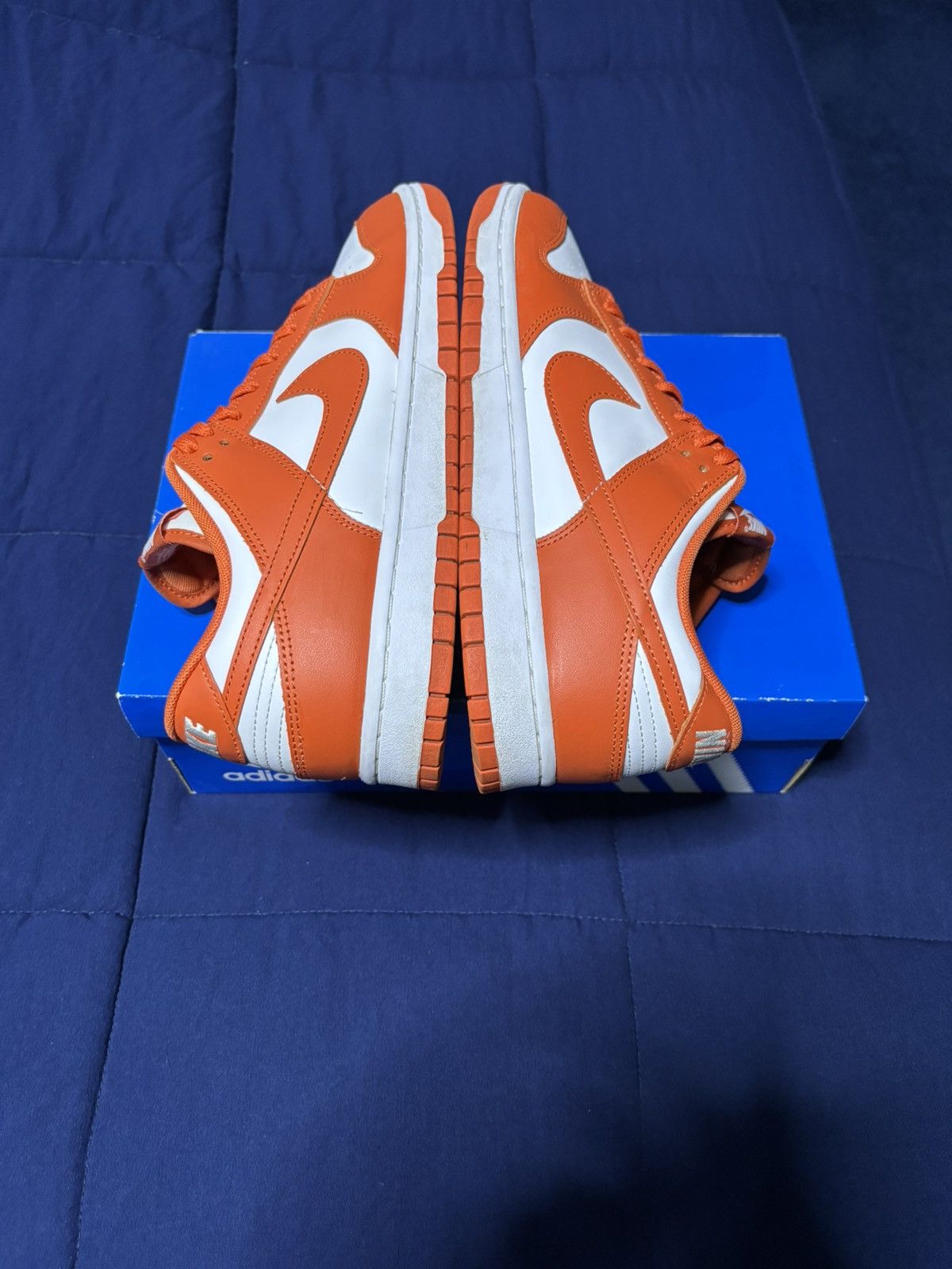 Nike Nike Dunk Low White/Orange 2024 Size 11.5 Size US 11.5 / EU 44-45 - 3 Thumbnail