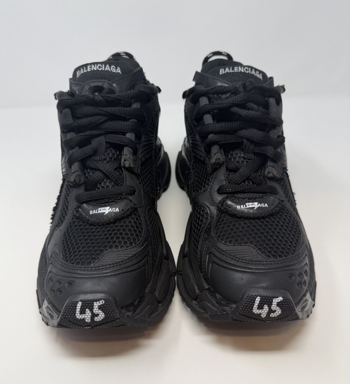 Balenciaga Balenciaga Runner Sneaker Matte Black Size US 12 / EU 45 - 2 Thumbnail