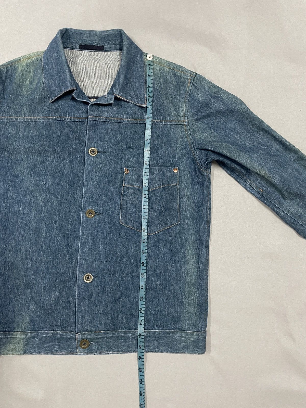 Nepenthes Nepenthes denim jacket. Vintage style. Single pocket. Size M Size US M / EU 48-50 / 2 - 12 Thumbnail