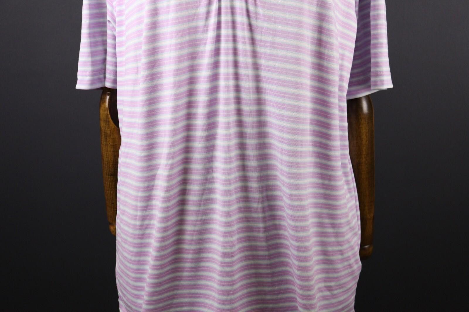 Footjoy Foot Joy Purple Stripe Athletic Fit Polo Shirt Size L Size US L / EU 52-54 / 3 - 3 Thumbnail