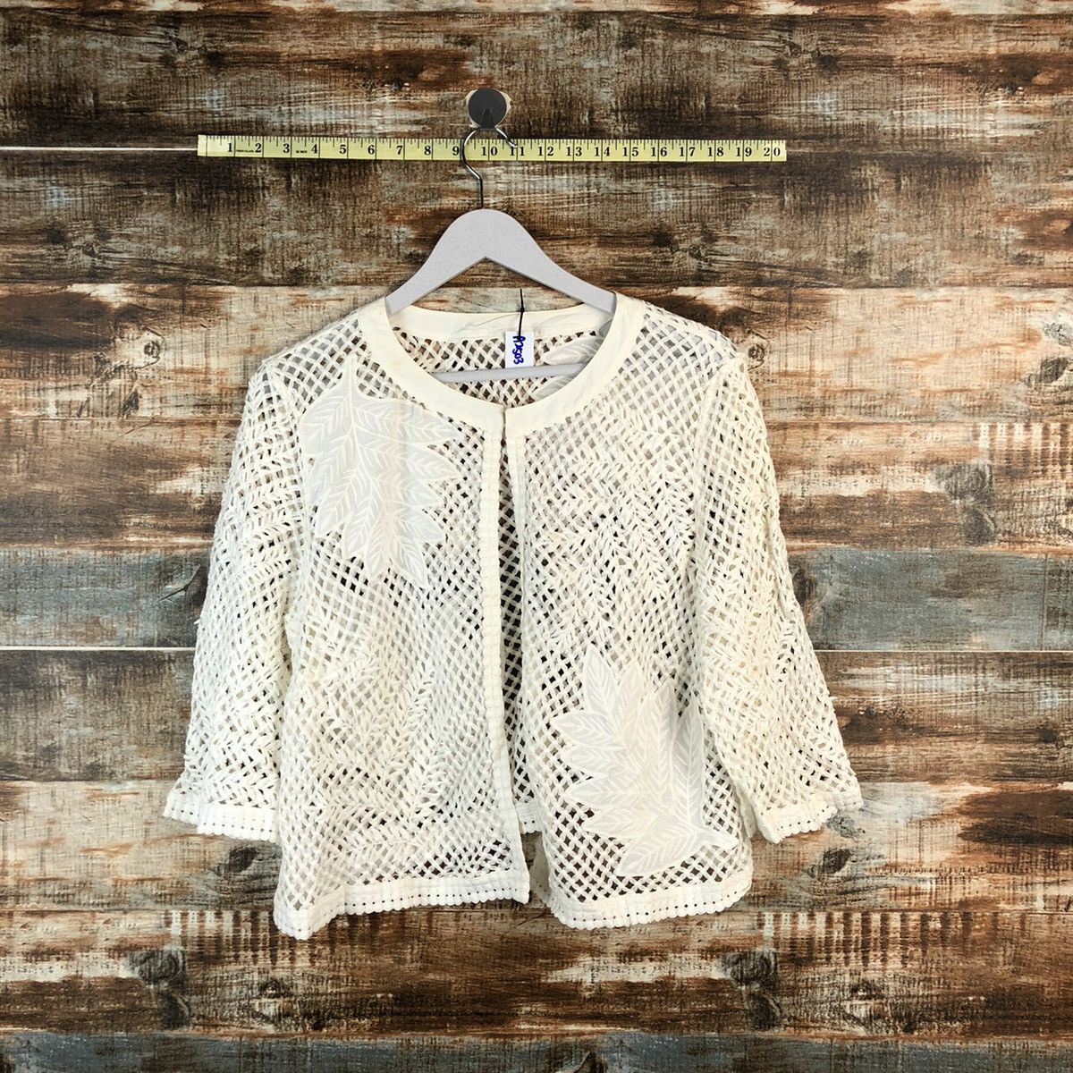Hiroko Koshino Homme Hiroko Bis Hiroko Koshino crochet meshnet Knitwear #A2503 Size S / US 4 / IT 40 - 1 Thumbnail