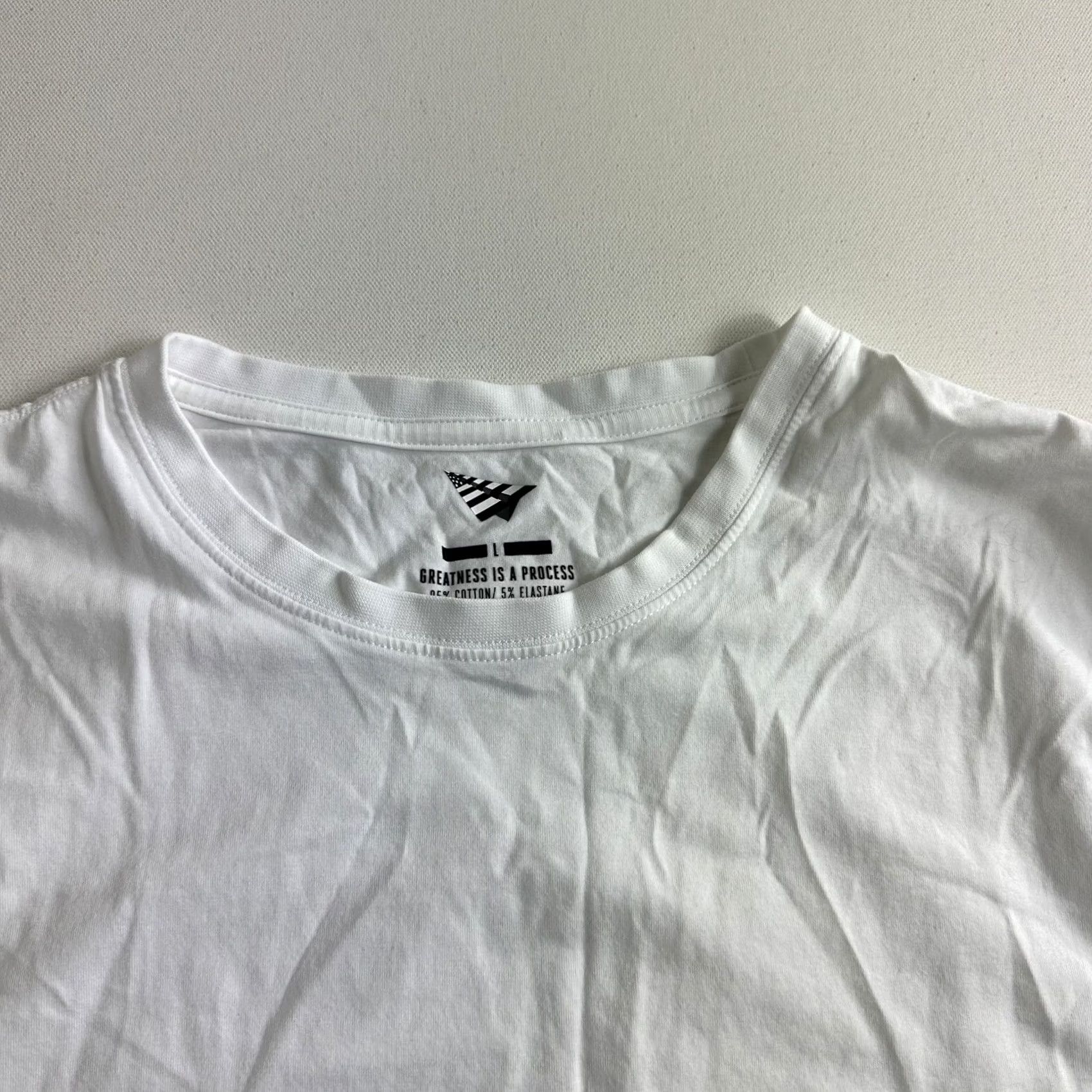 Vintage Jay-Z Roc Nation Paper Planes White Short Sleeve Essential Shirt Men Large Flag Graphic Size US L / EU 52-54 / 3 - 4 Thumbnail