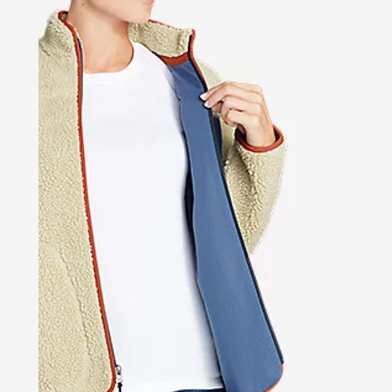 Eddie Bauer Eddie Bauer Fleece Rangefinder Faux Shearling Jacket Medium Size M / US 6-8 / IT 42-44 - 2 Thumbnail