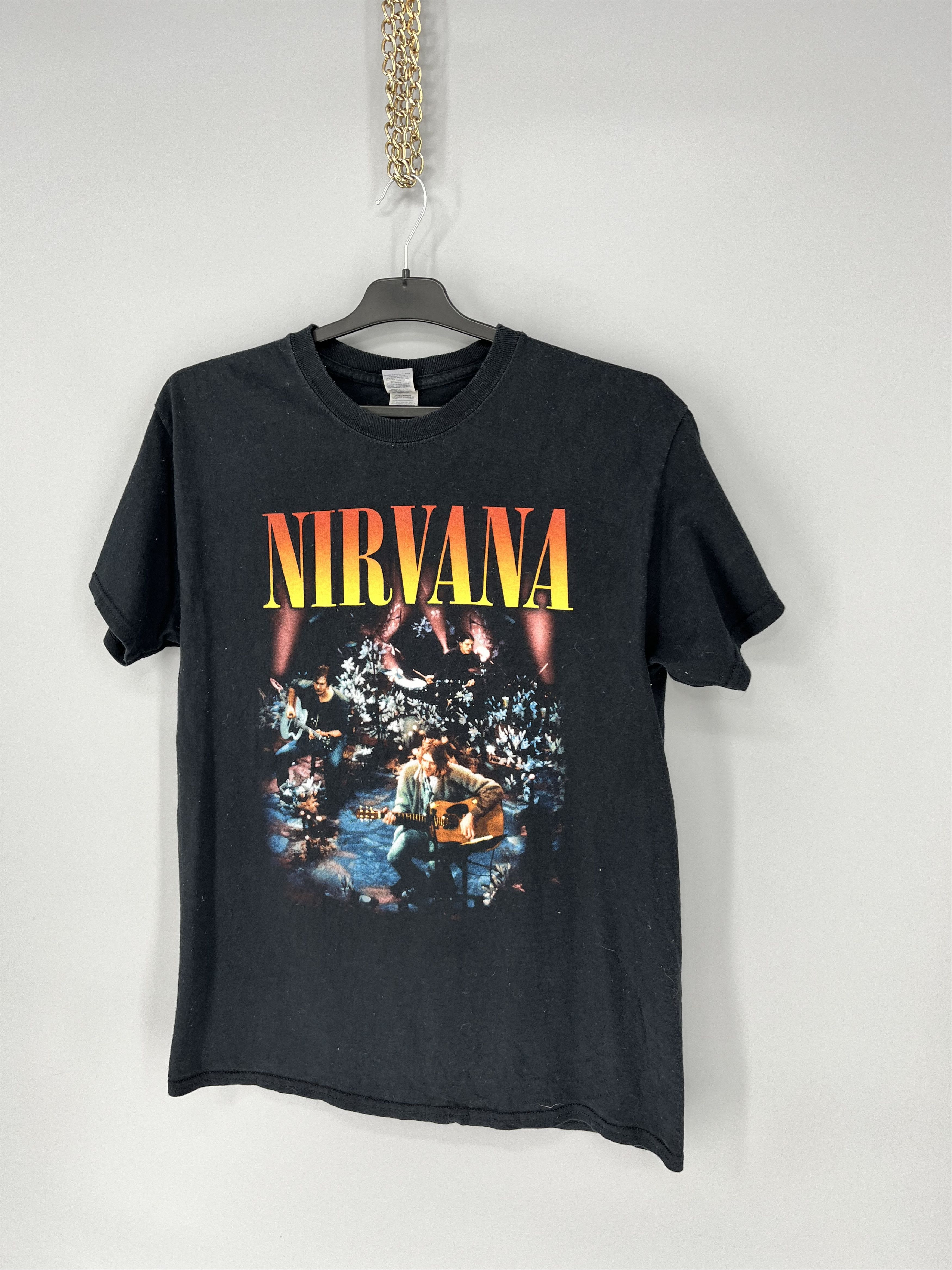 Band Tees × Vintage Vintage Y2K Nirvana Kurt Cobain Tee Print Band Tour Rock Size US M / EU 48-50 / 2 - 3 Thumbnail