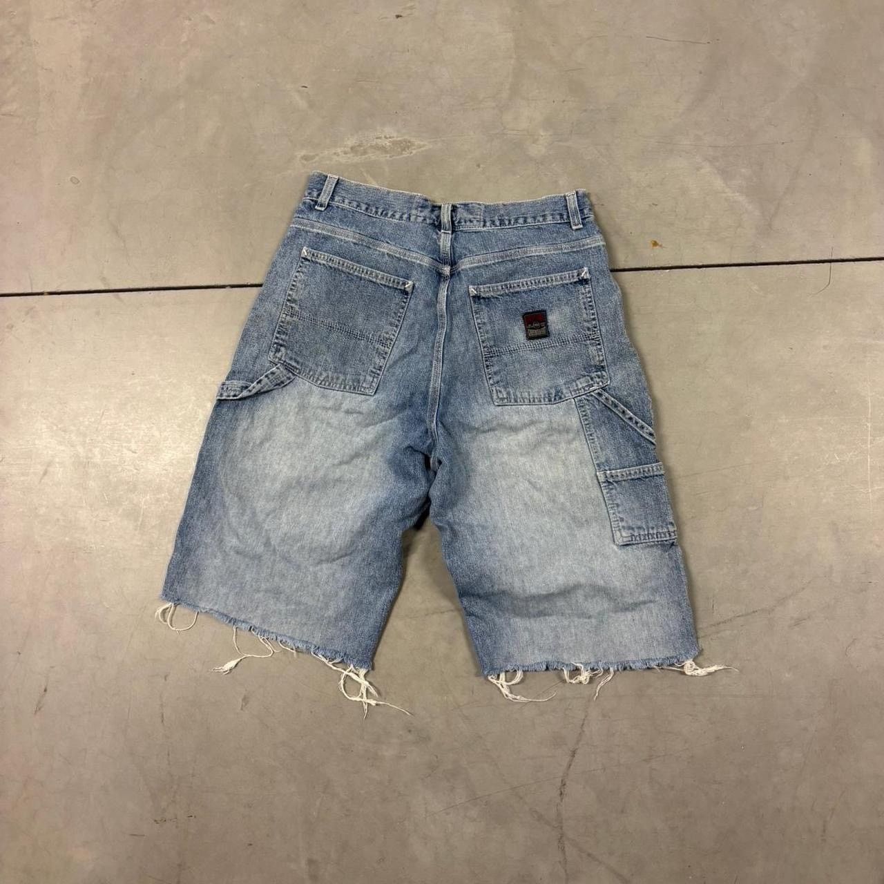 Vintage Vintage faded washed carpenter jean shorts Size US 32 / EU 48 - 2 Thumbnail