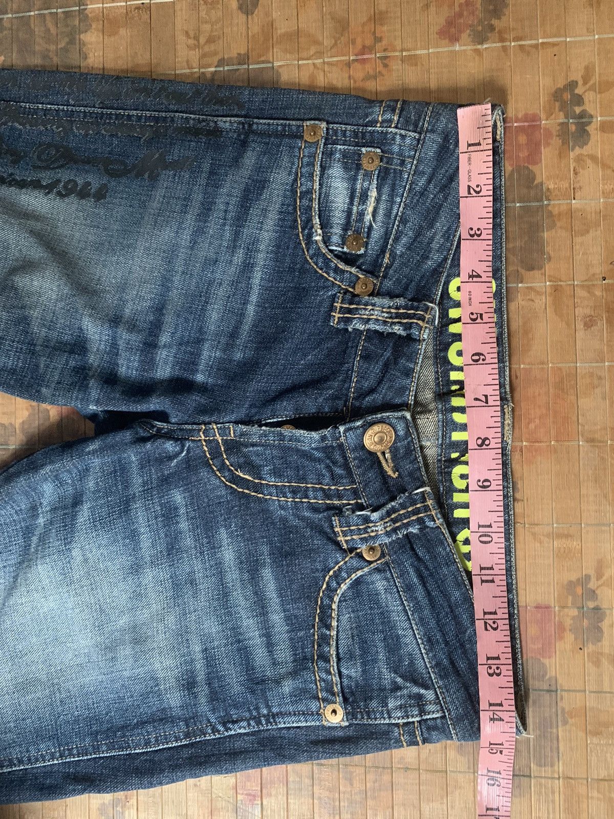 Japanese Brand Sword Fish Flare Unisex Denim Jeans Pants Size US 29 - 21 Thumbnail