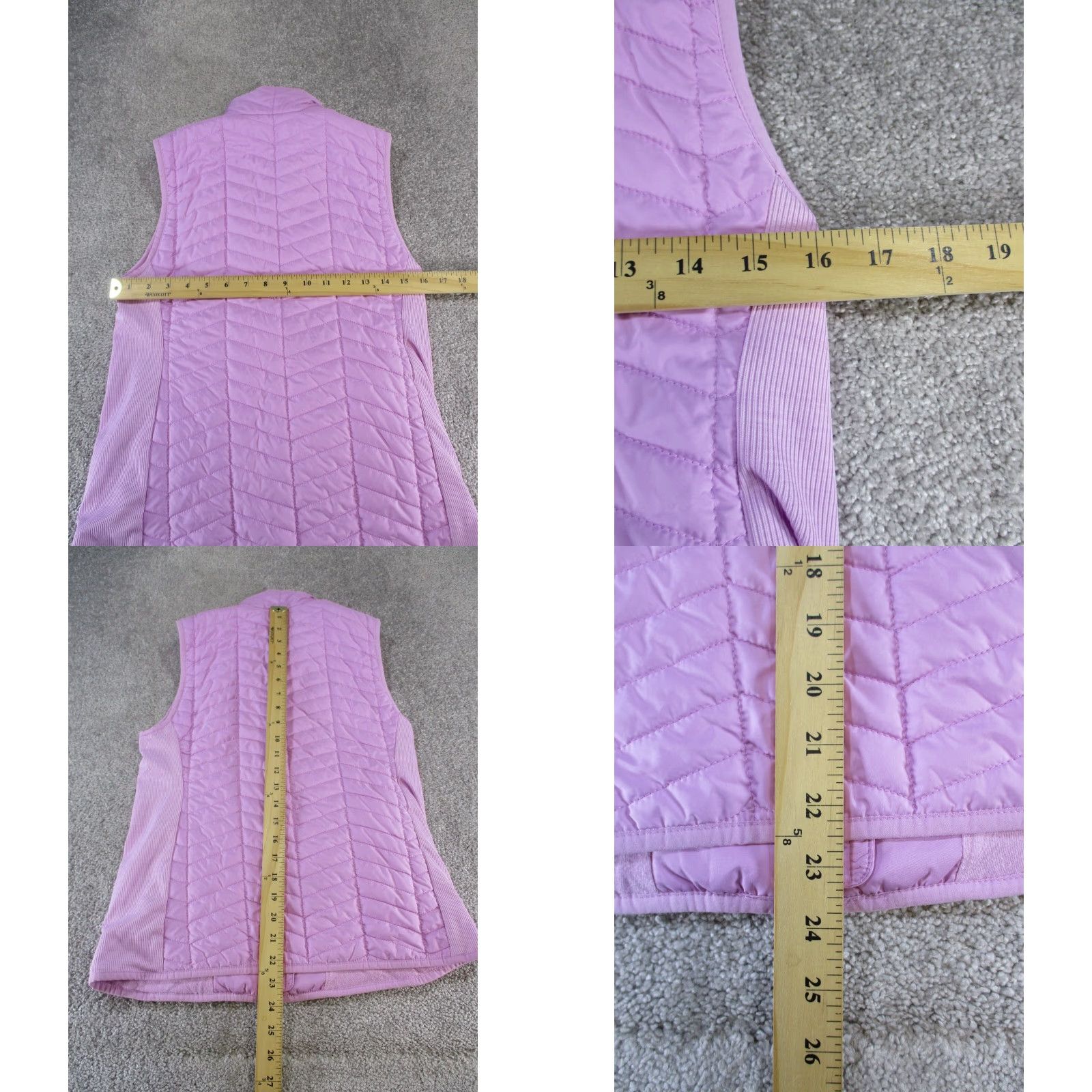 Talbots T By Talbots Vest Womens Petite 0P Purple Quilted Size XS / US 0-2 / IT 36-38 - 8 Thumbnail