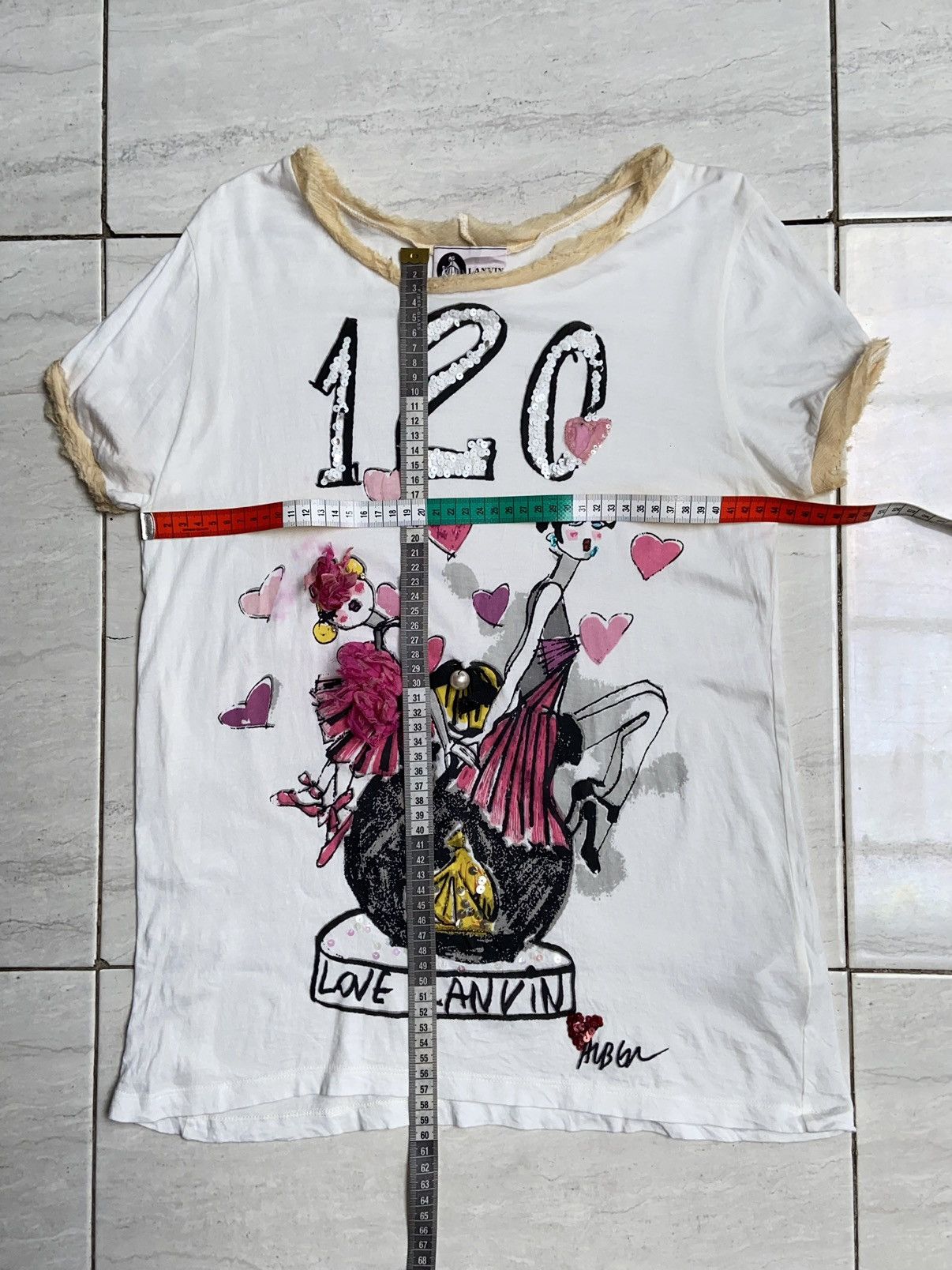 Lanvin LANVIN Motive T-Shirt Size US XS / EU 42 / 0 - 6 Thumbnail