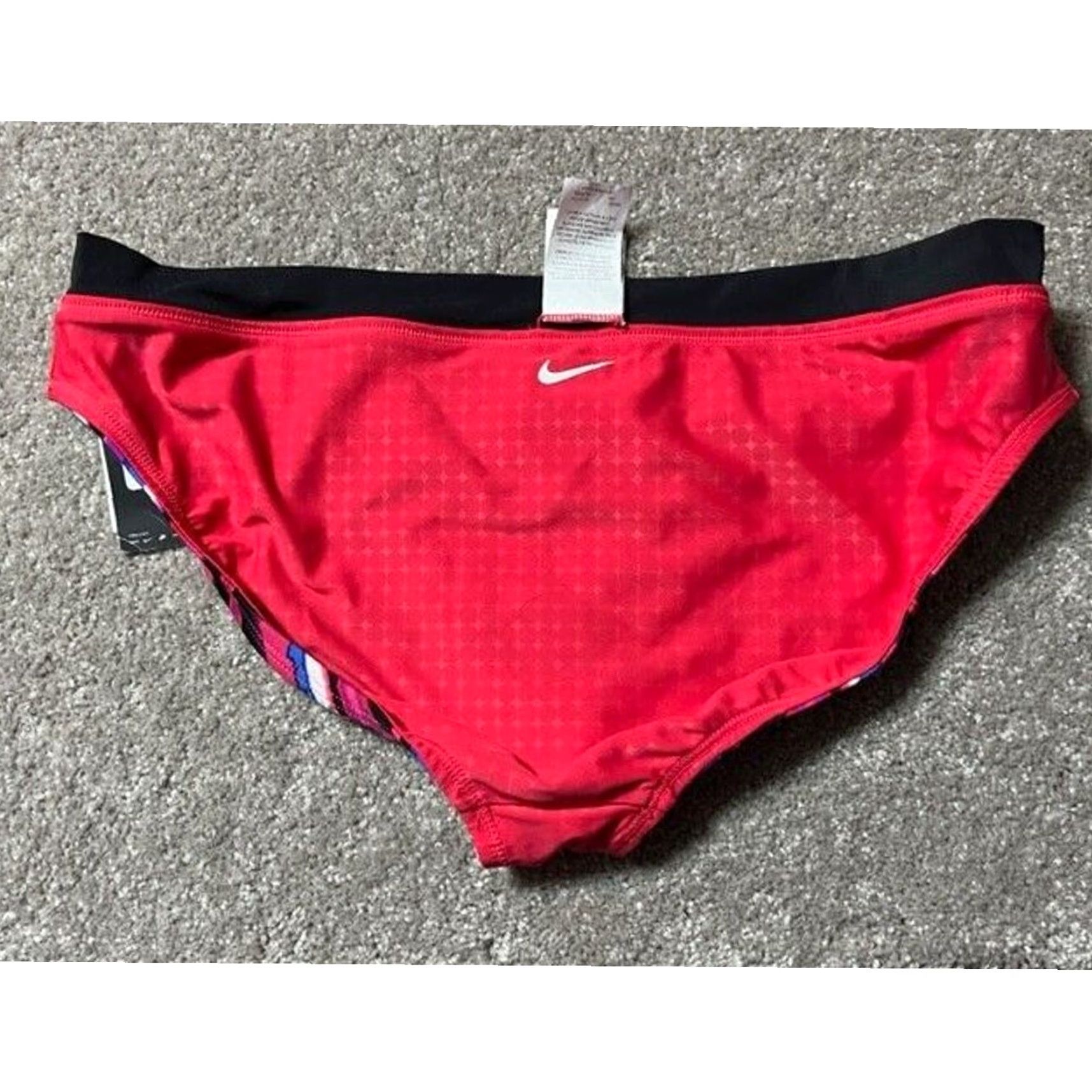 Nike Nike Reversible Low-Rise Bikini Swim Bottom 14 Women Beach Colorful Striped Y2K Womens Size 36" / US 14 / IT 50 - 4 Thumbnail